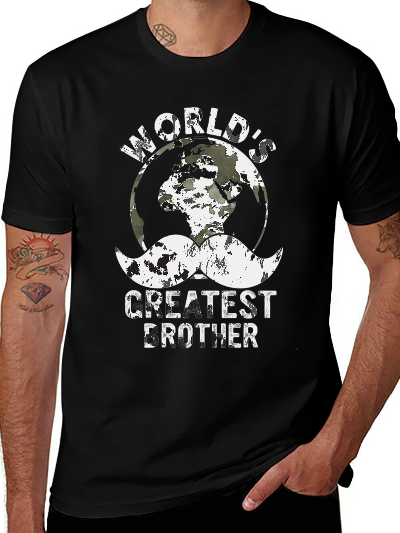 Variant 13 of World's Greatest Brother Graphic Tee - Black