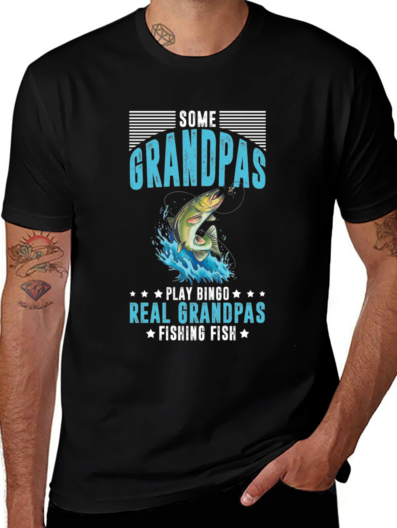 Variant 9 of Funny Fishing Grandpas Graphic Tee
