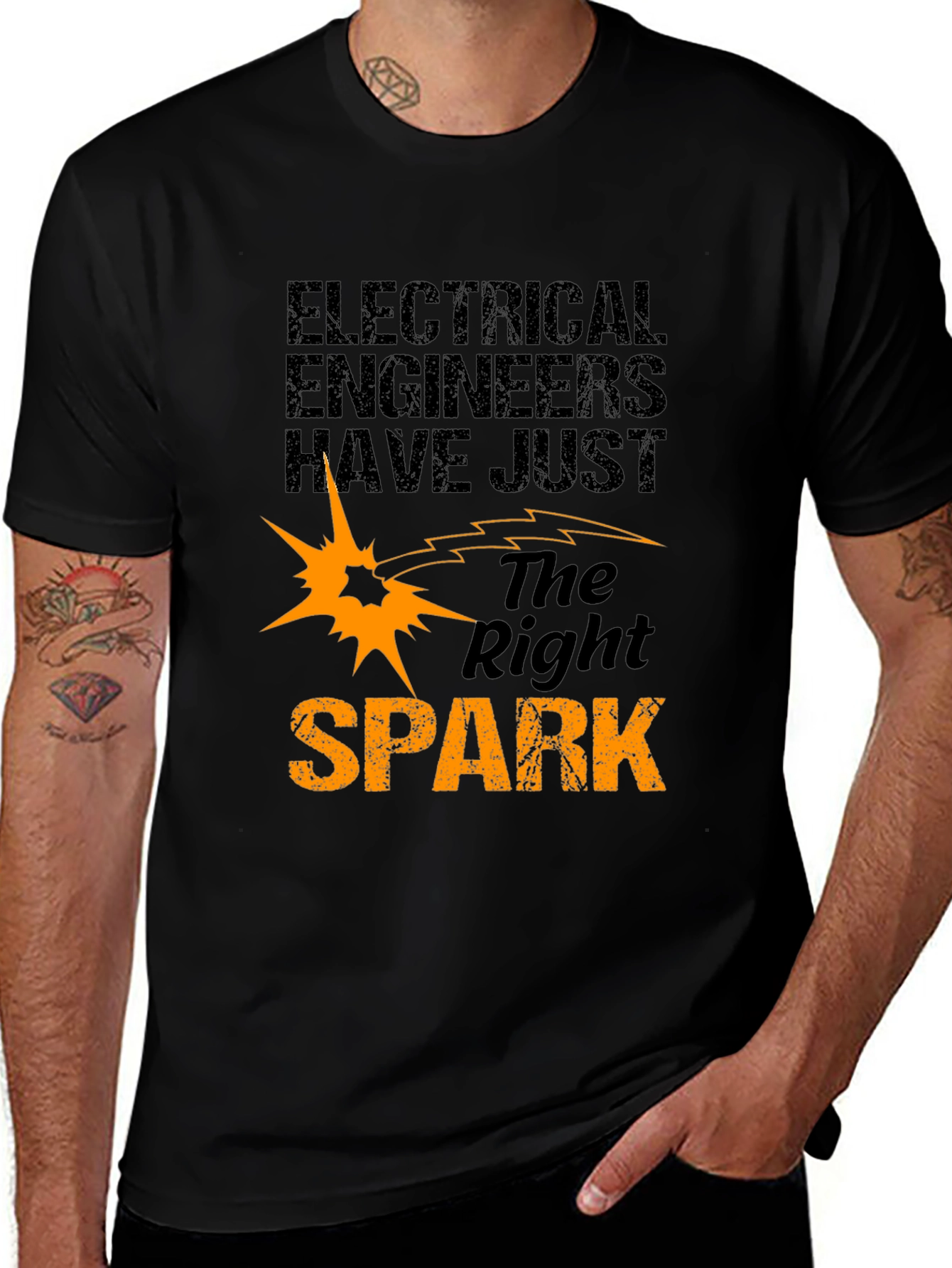 Variant 23 of Electrical Engineer 'Right Spark' Graphic T-Shirt