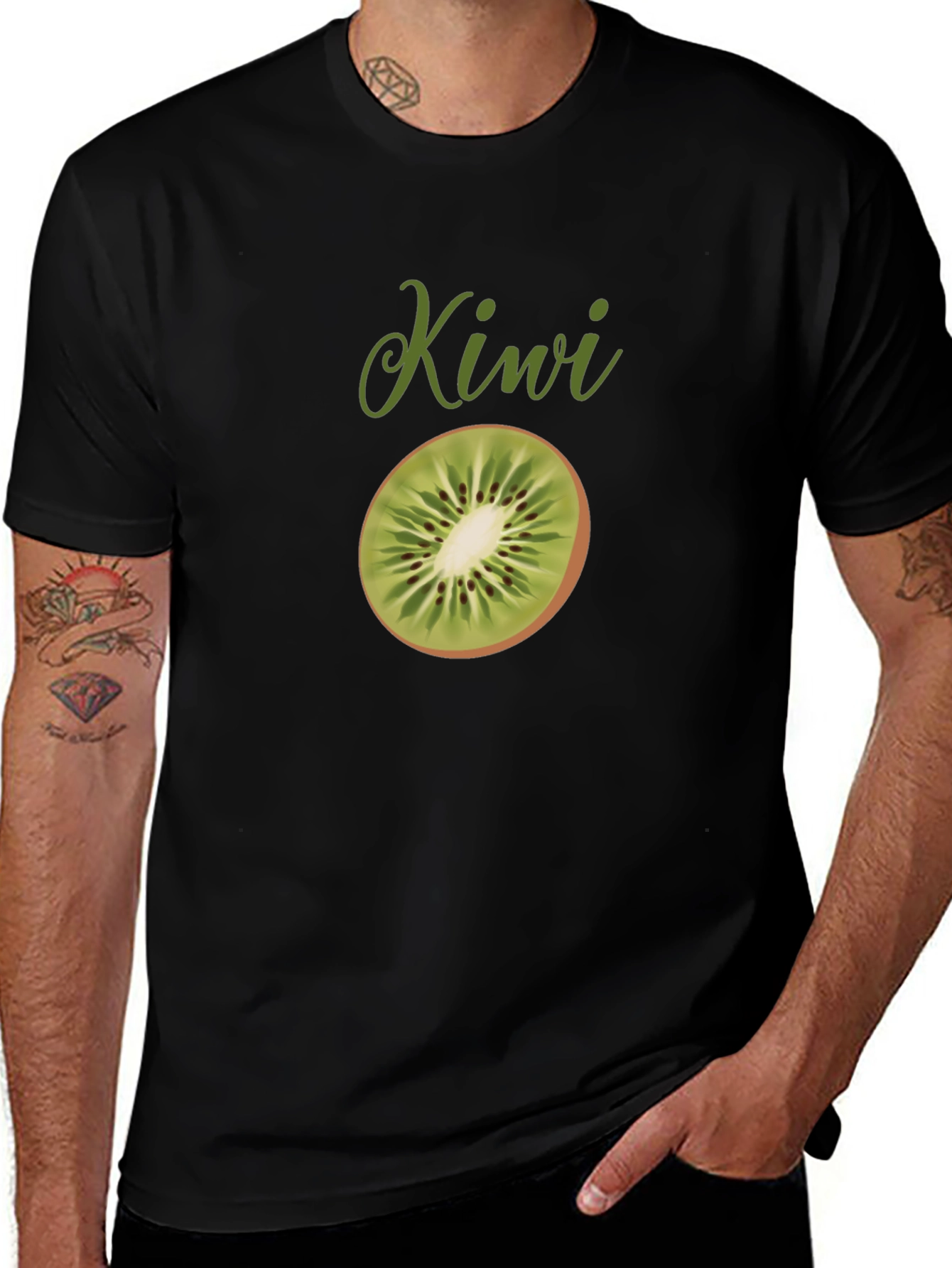 Variant 11 of Kiwi Fruit Graphic T-Shirt - Unisex Casual Tee