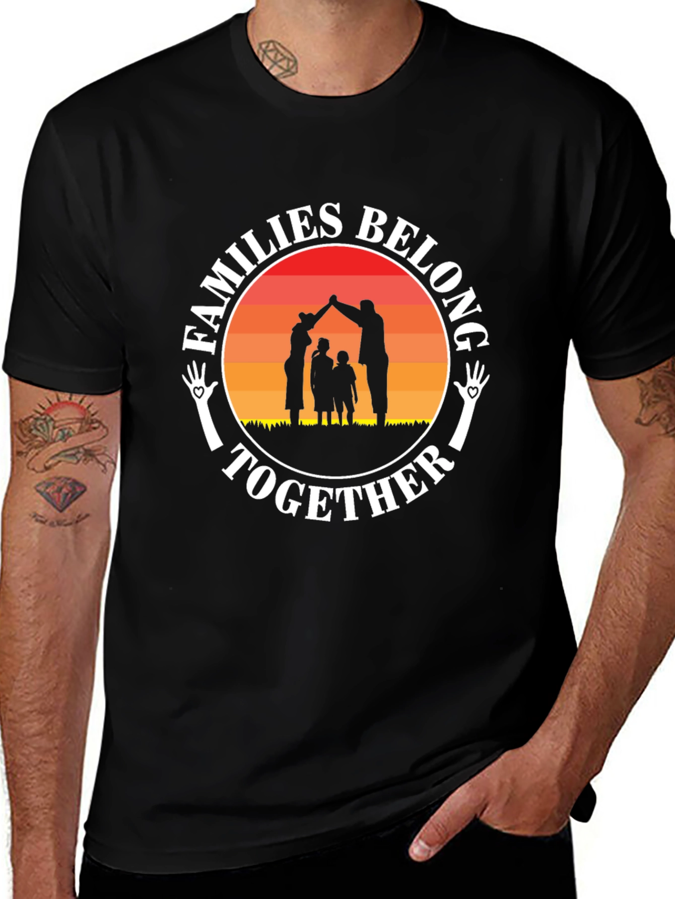 Variant 7 of Families Belong Together Graphic Tee