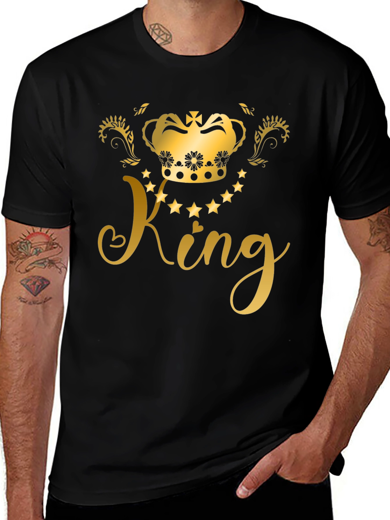 King Graphic Black T-Shirt