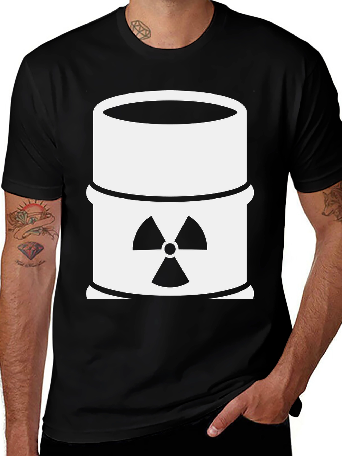 Variant 10 of Radioactive Symbol T-Shirt - Bold Graphic Tee