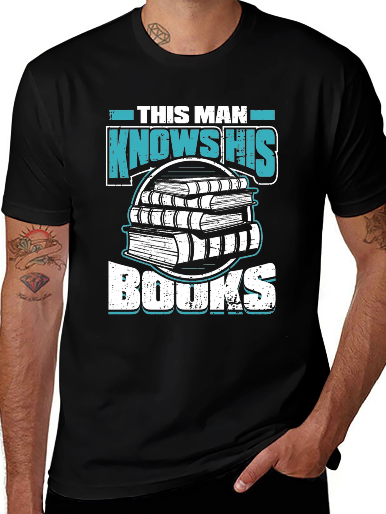 Variant 16 of This Man Knows His Books Graphic T-Shirt