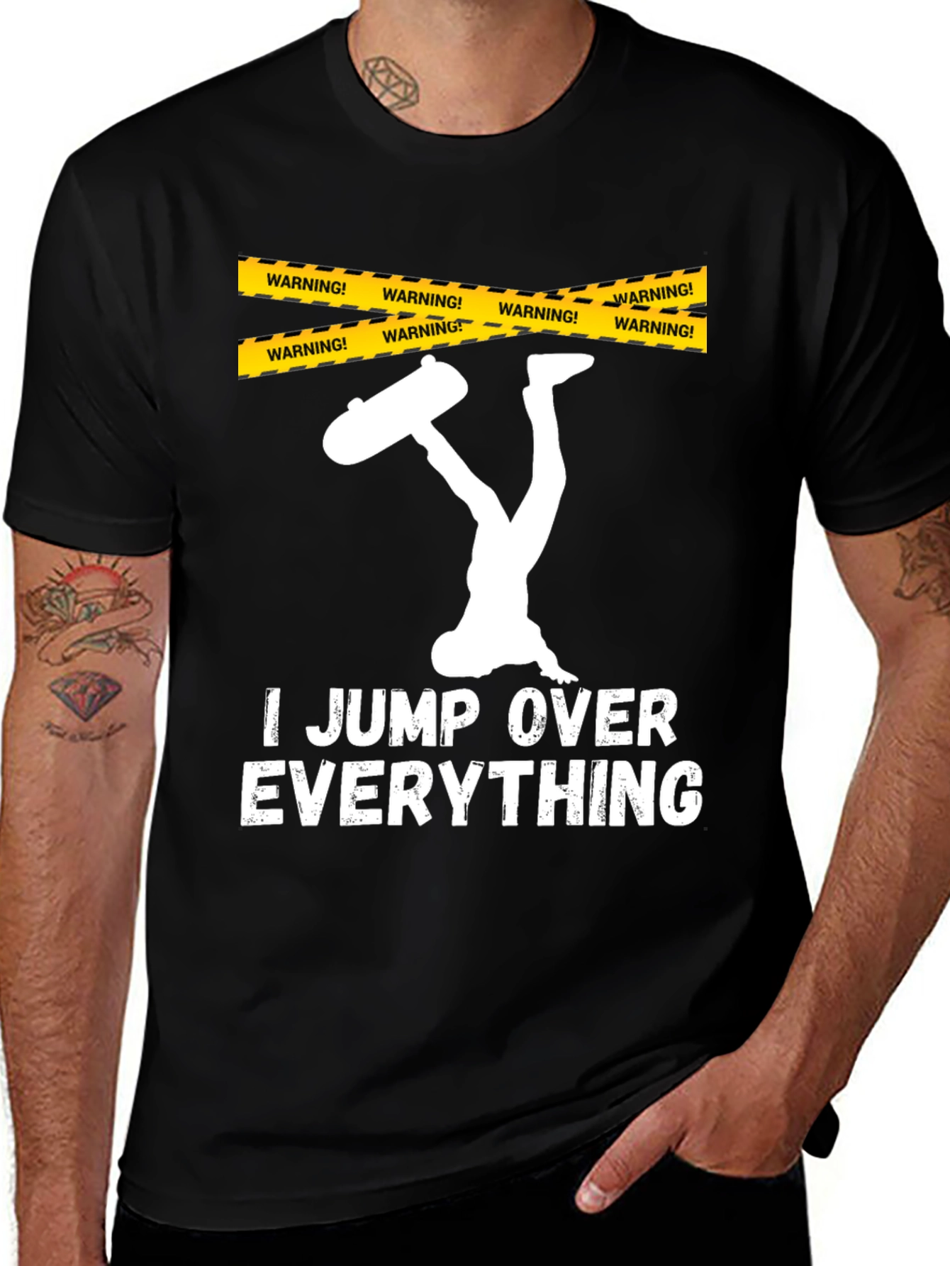 Variant 27 of I Jump Over Everything T-Shirt Funny Skateboarder Gift