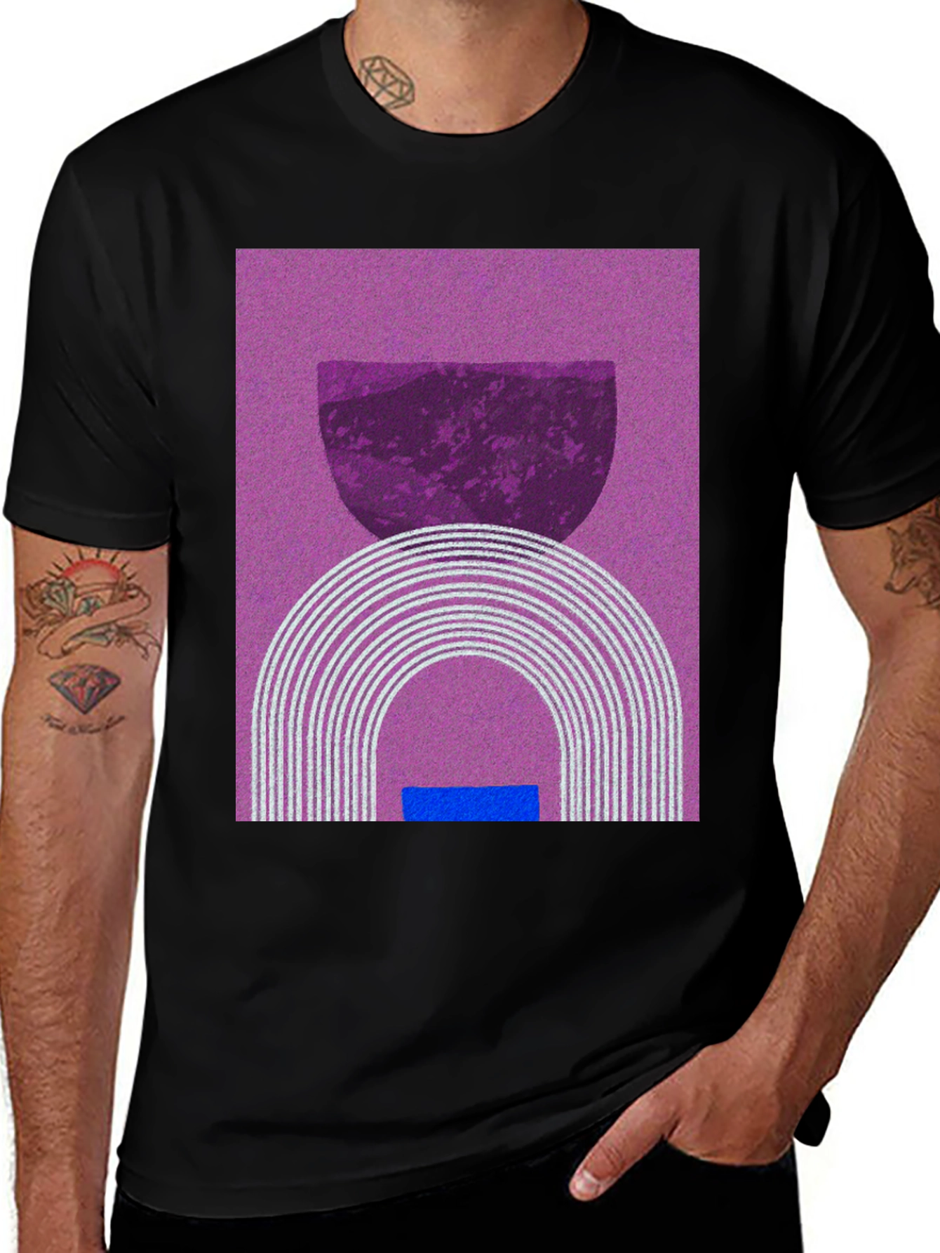 Variant 5 of Abstract Graphic Tee - Modern Art Shirt