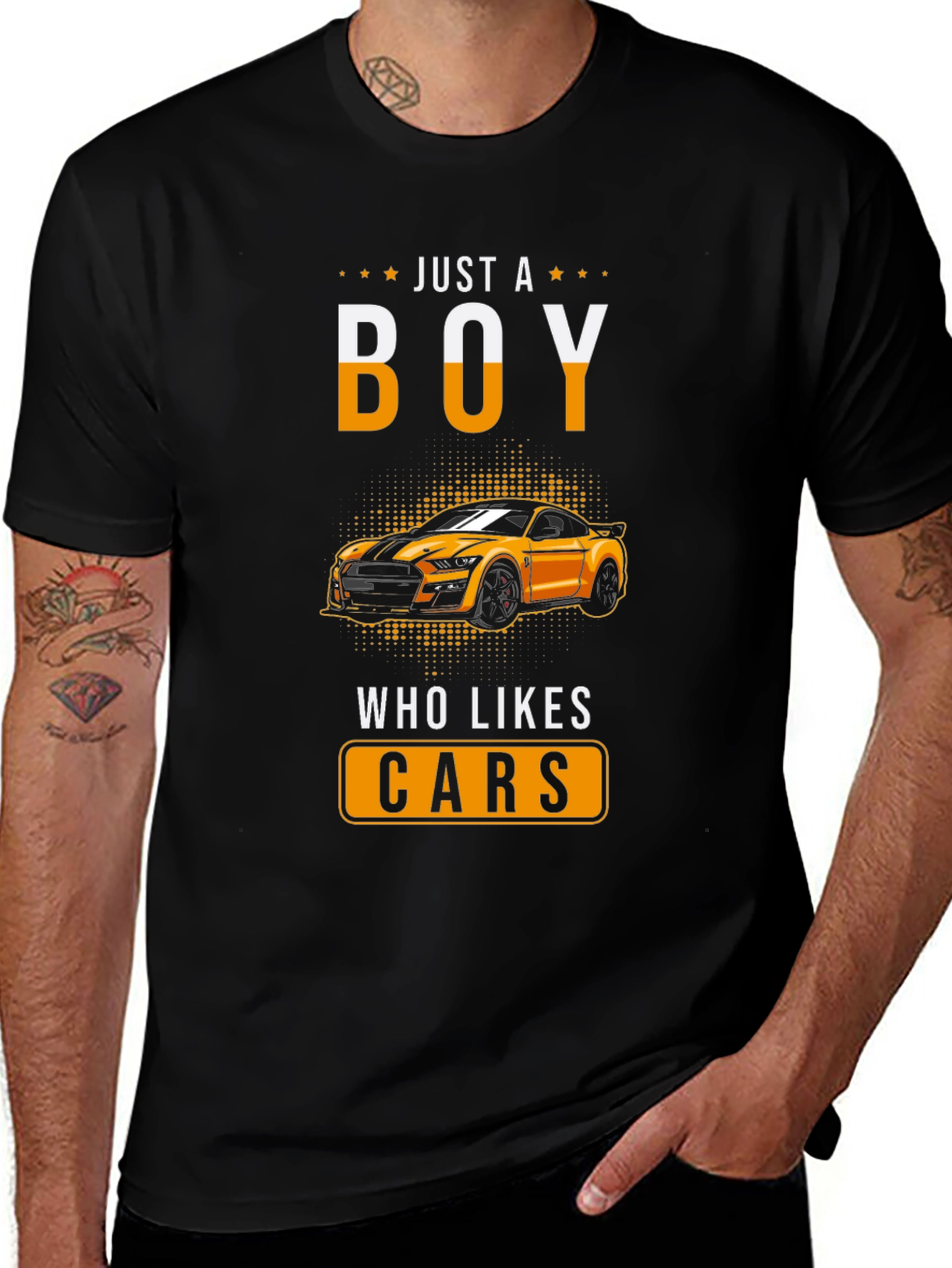 Variant 4 of Just a Boy Who Likes Cars T-Shirt
