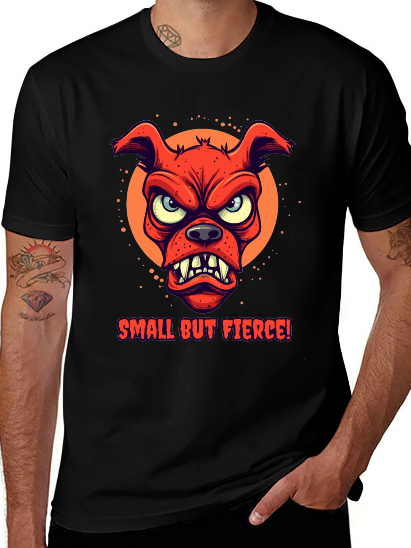 Variant 17 of Small But Fierce Dog Graphic T-Shirt