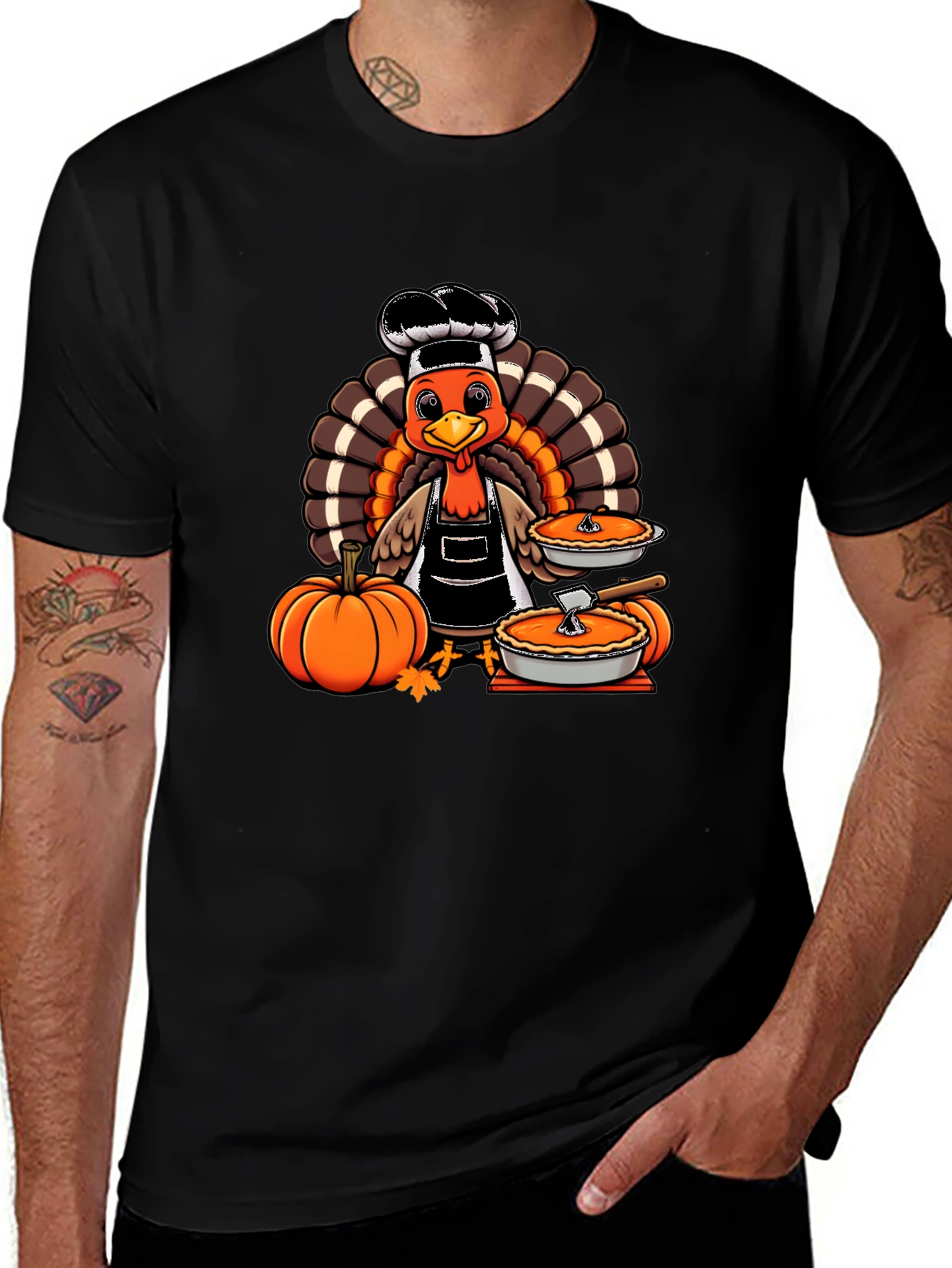 Thanksgiving Turkey Chef T-Shirt