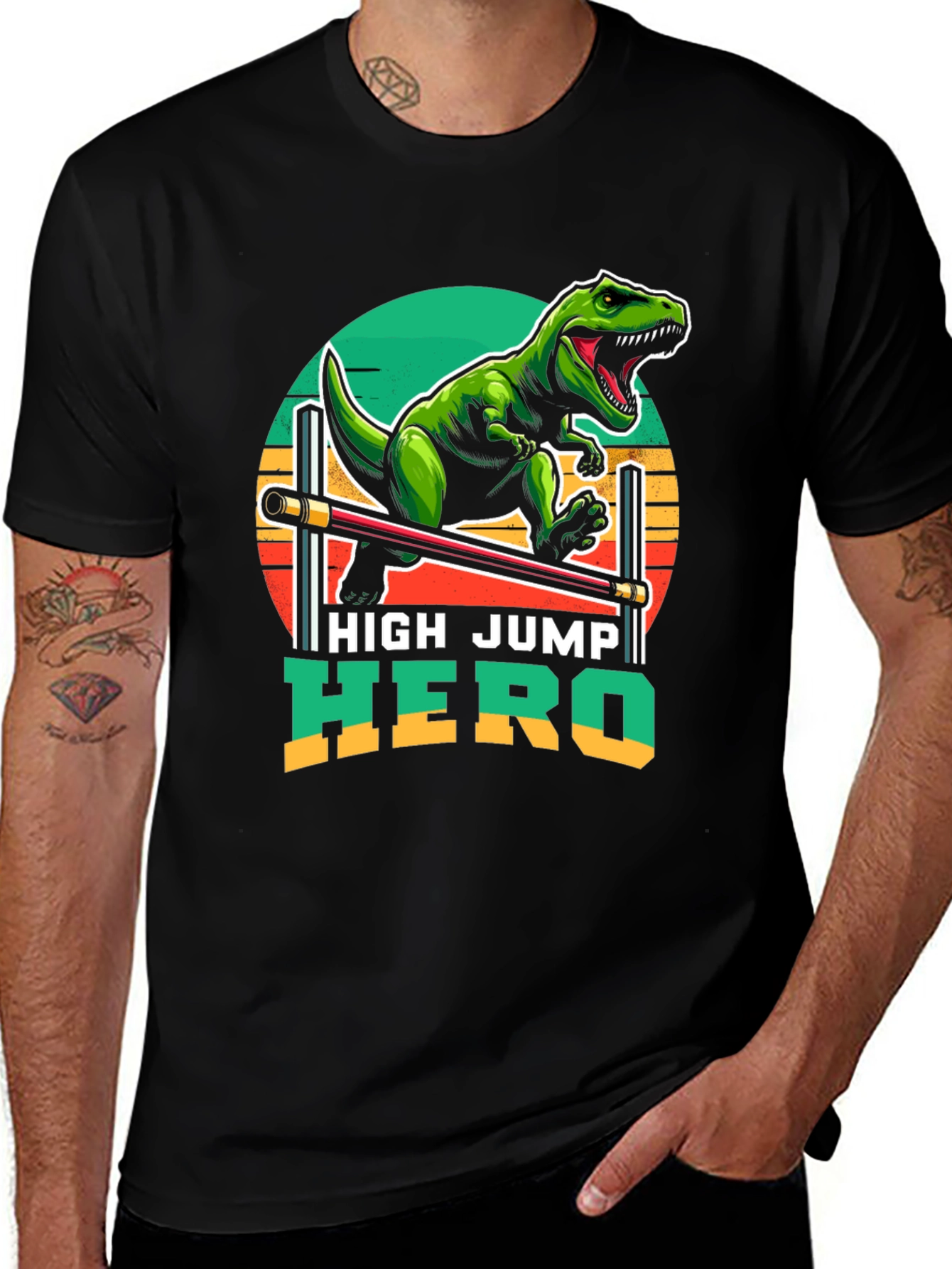 Variant 25 of Dino High Jump Hero T-Shirt