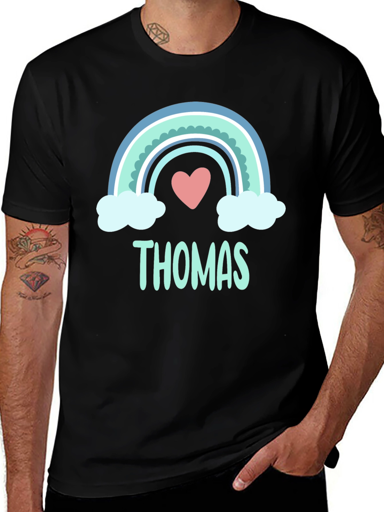 Variant 27 of Personalized Rainbow Thomas T-Shirt
