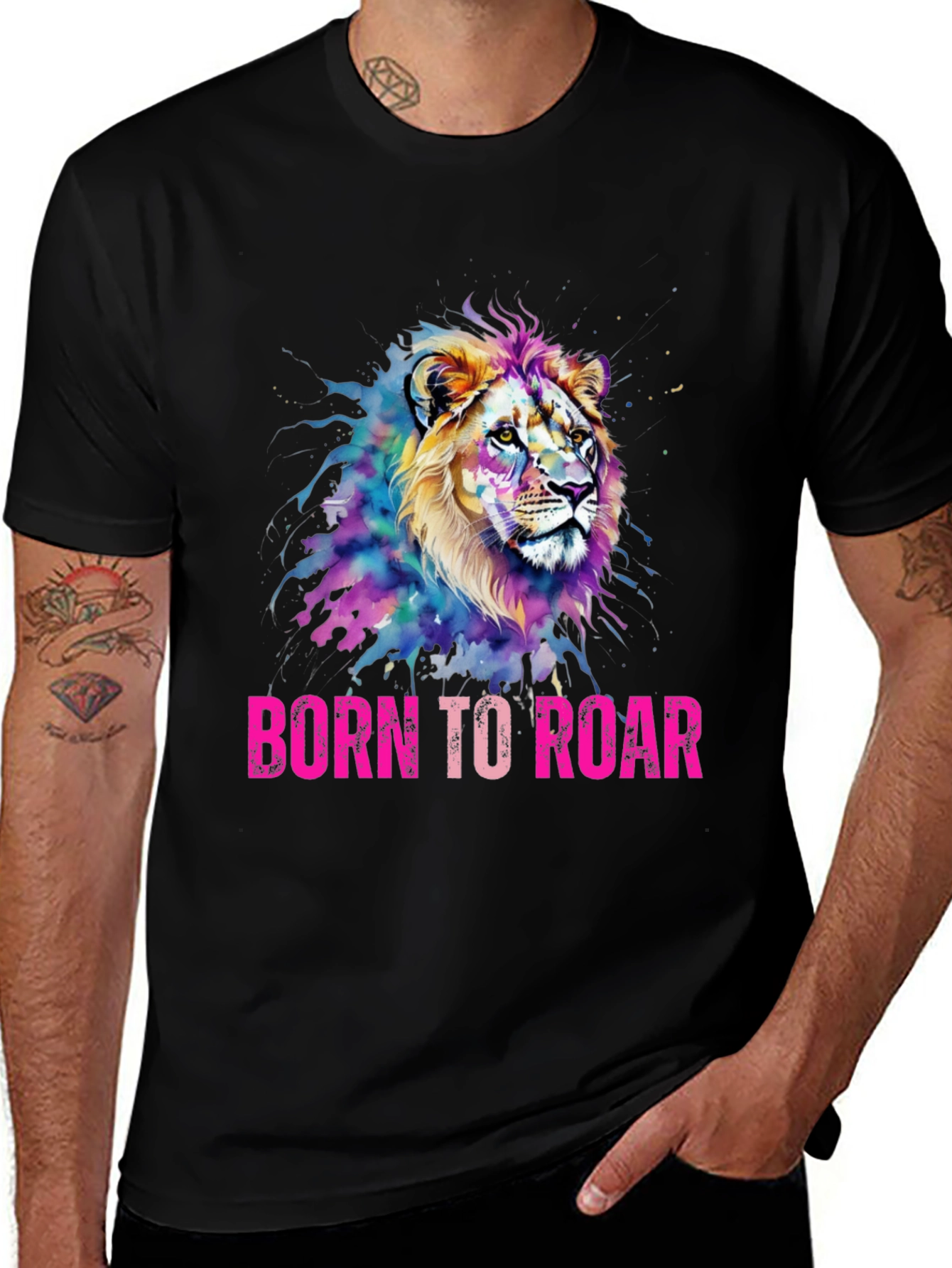 Variant 17 of Born to Roar Lion Graphic Tee