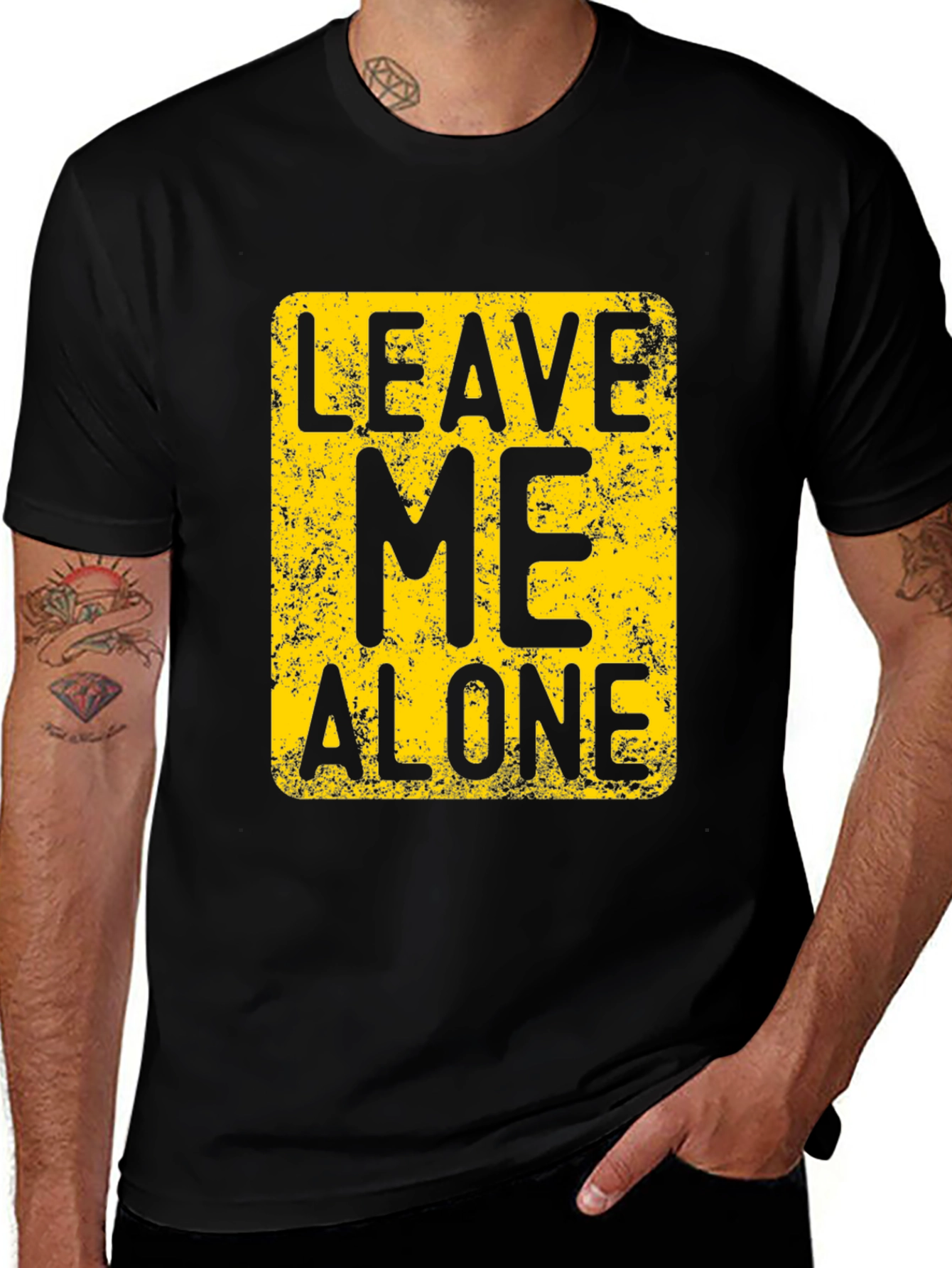 Variant 29 of Leave Me Alone T-Shirt - Novelty Graphic Tee