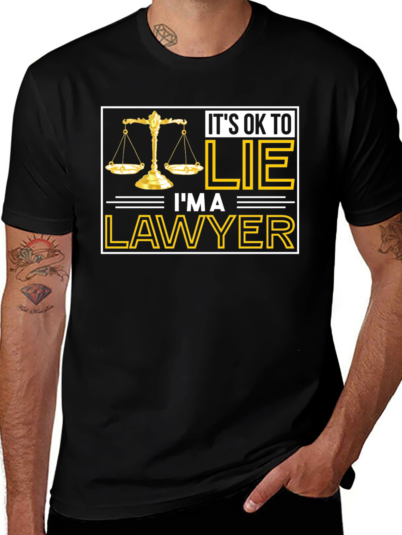 Variant 30 of It's OK to LIE I'm a LAWYER T-Shirt