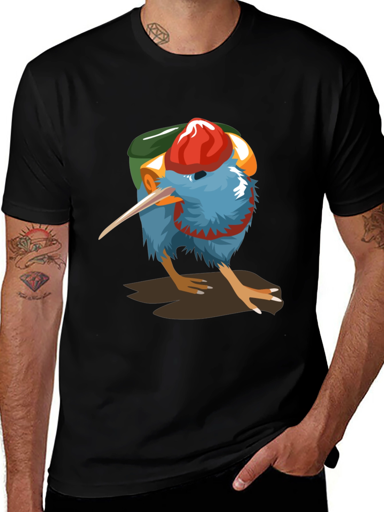 Variant 30 of Kiwi Bird Hiking T-Shirt: Adventure Ready