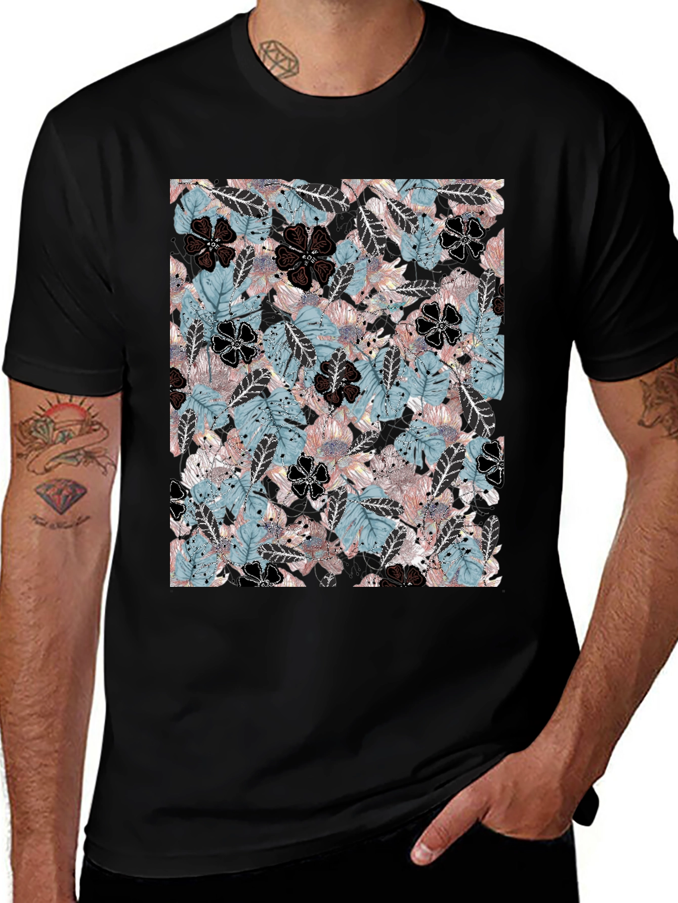 Variant 8 of Tropical Floral Print T-Shirt