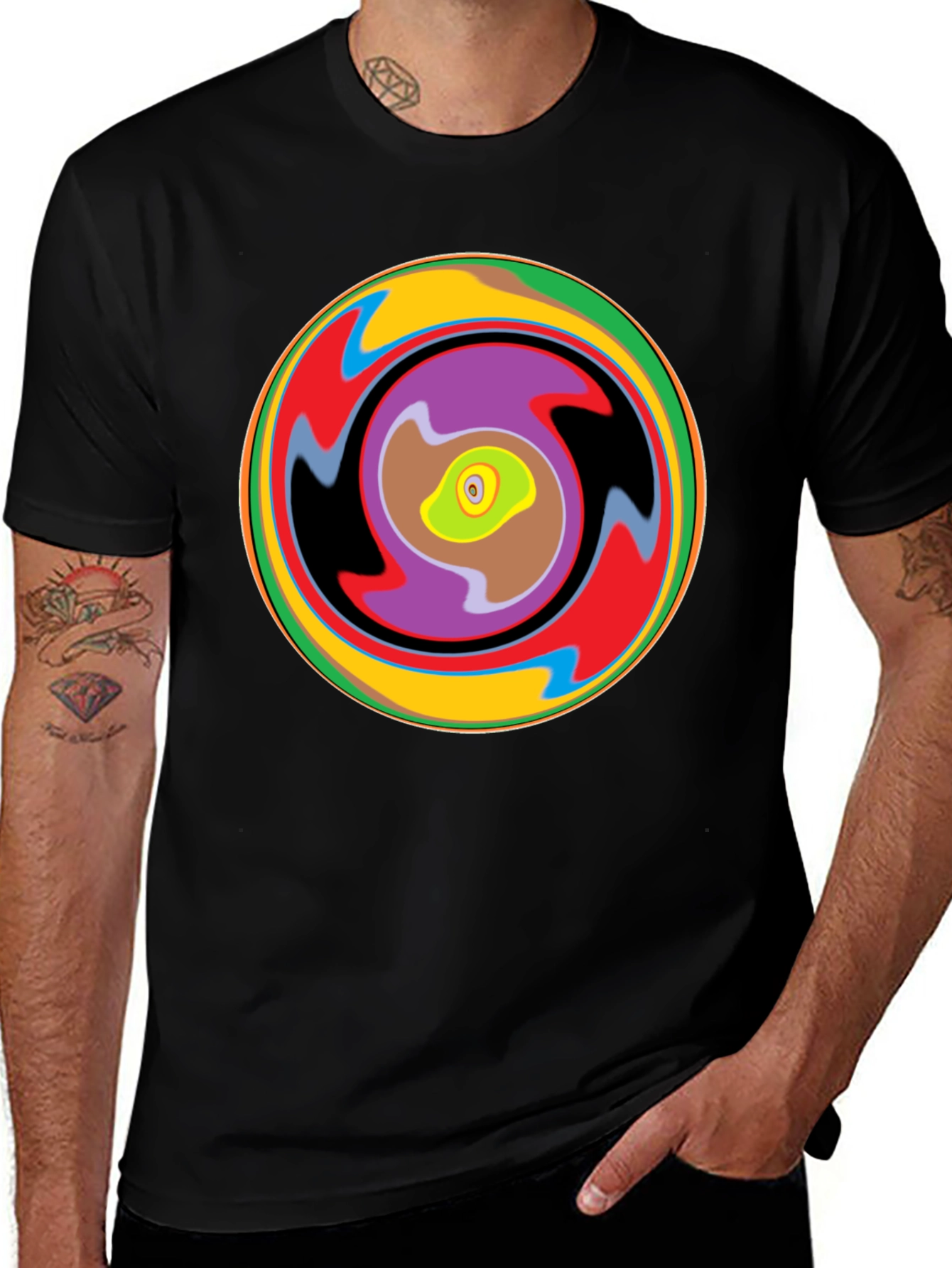 Variant 13 of Psychedelic Swirl Graphic Tee