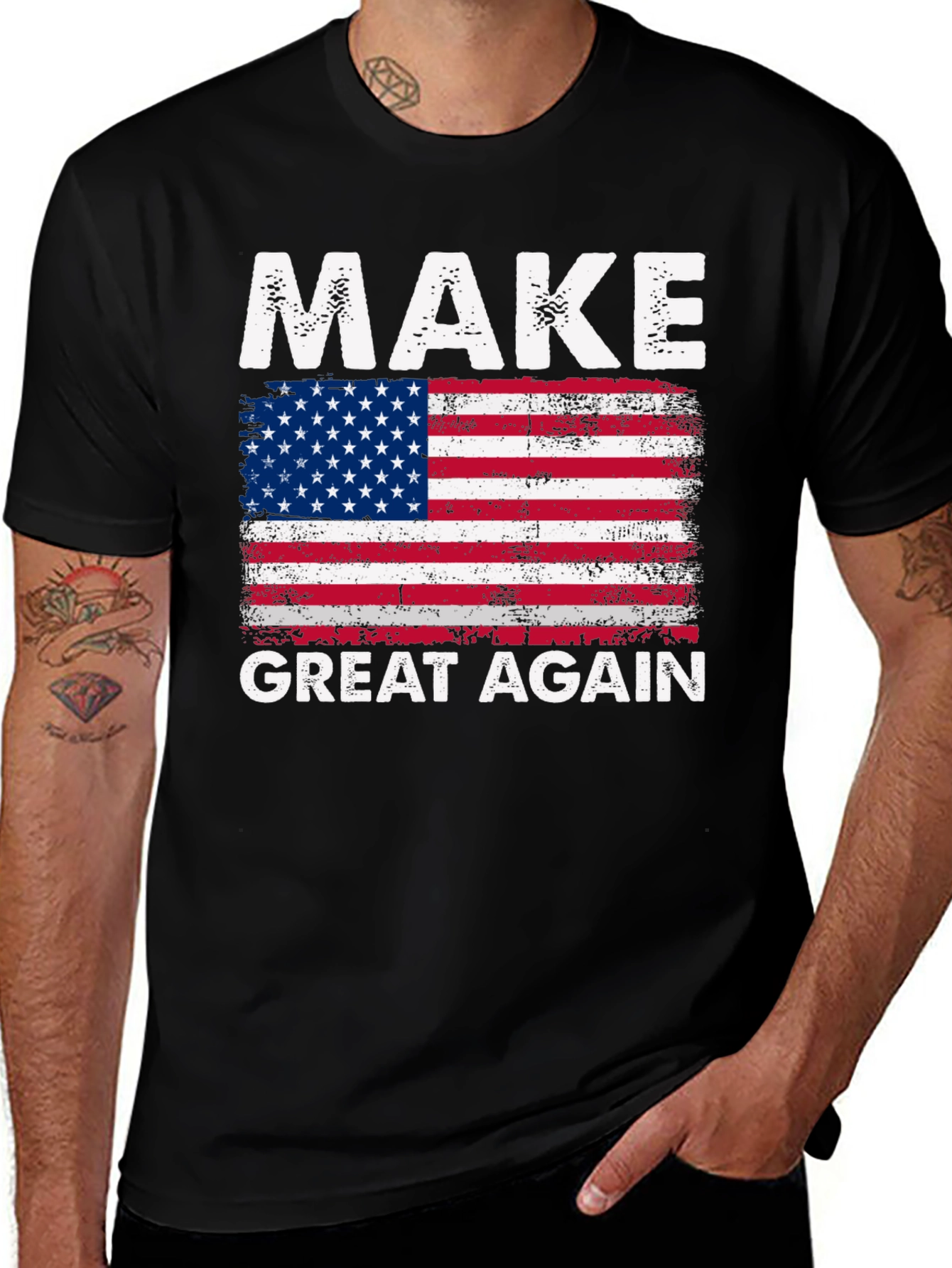 Variant 2 of Make Great Again American Flag T-Shirt