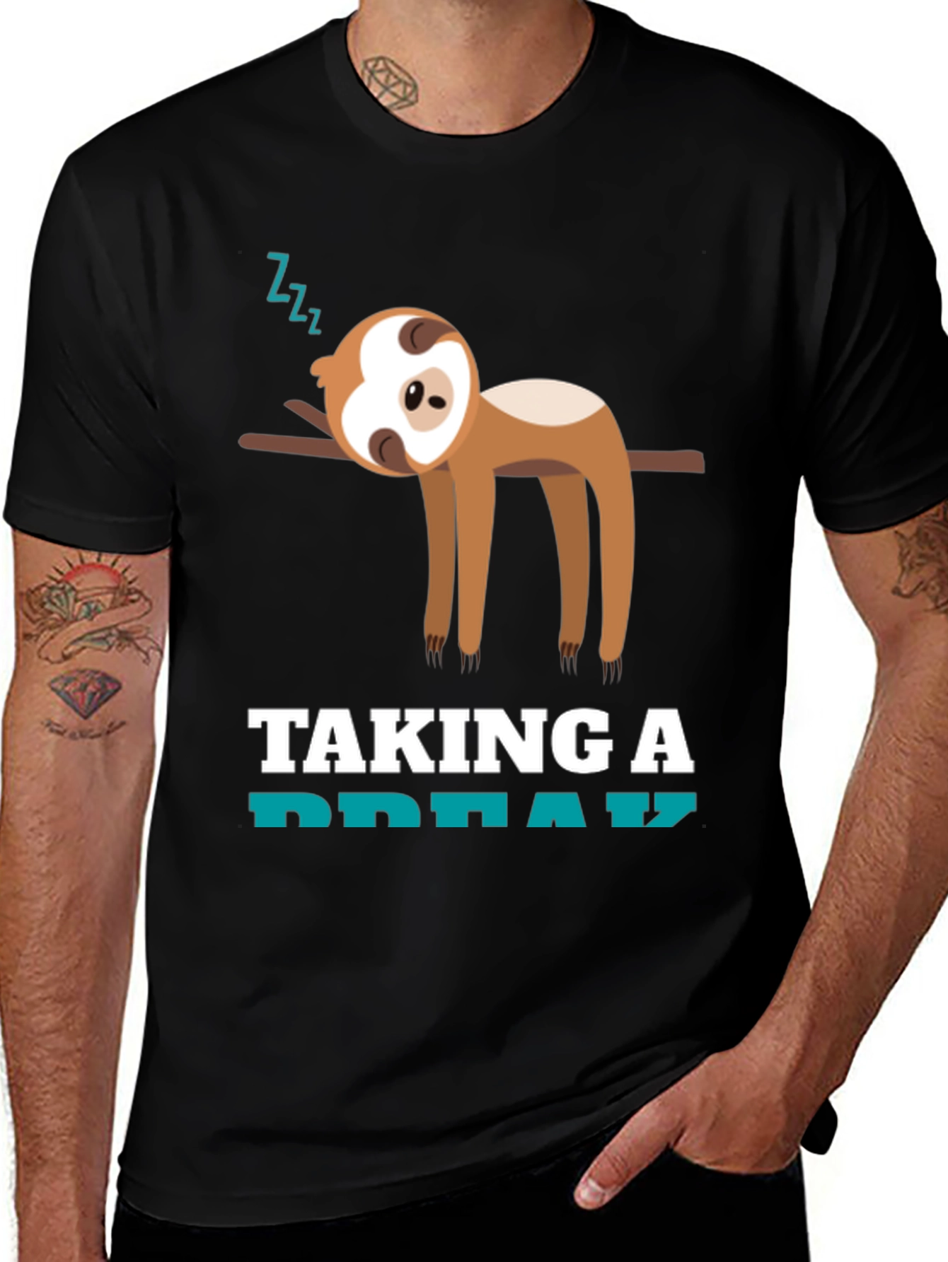 Variant 28 of Taking a Break Sloth T-Shirt - Funny Animal Tee