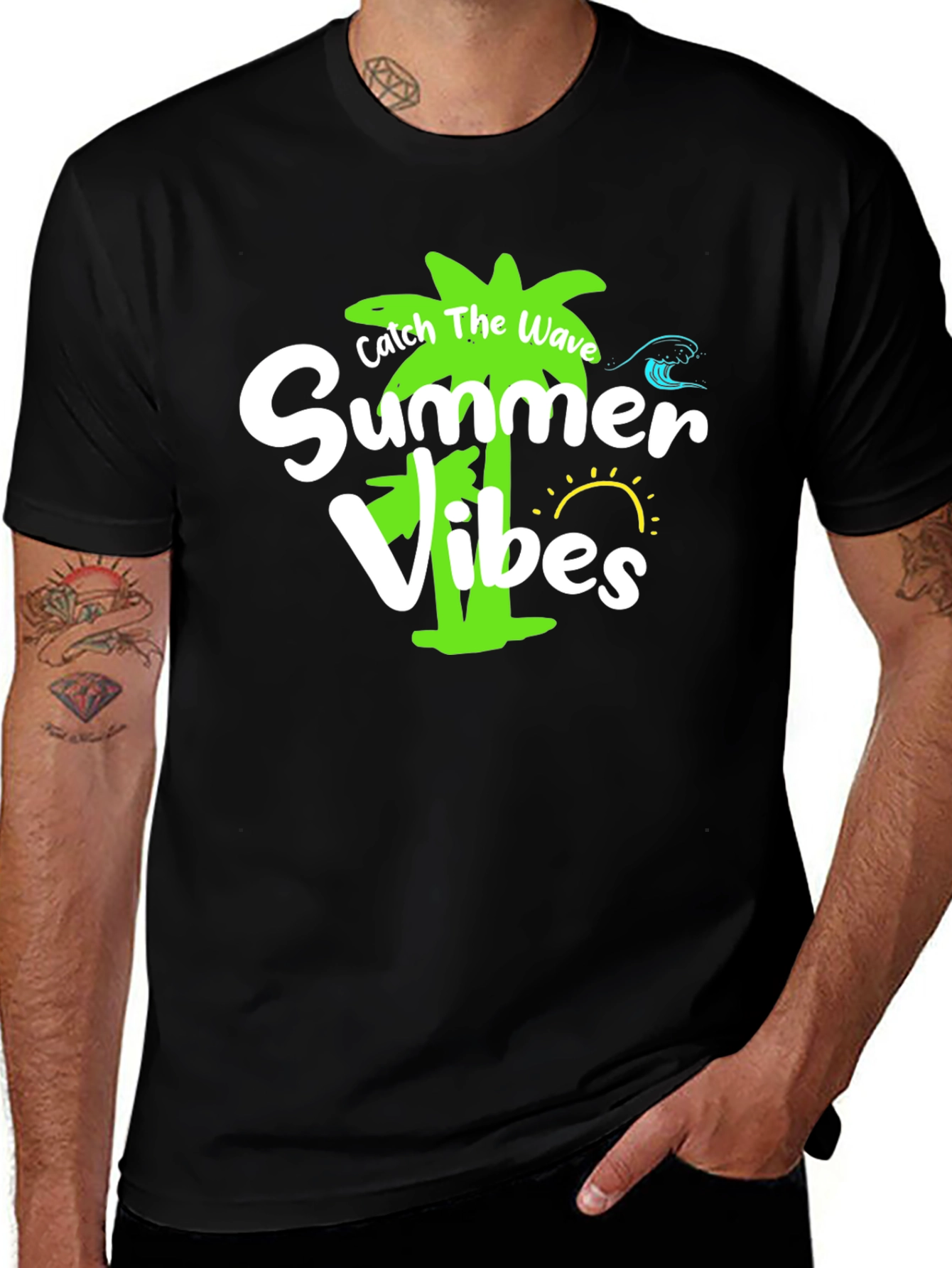 Summer Vibes Graphic T-Shirt - Catch the Wave
