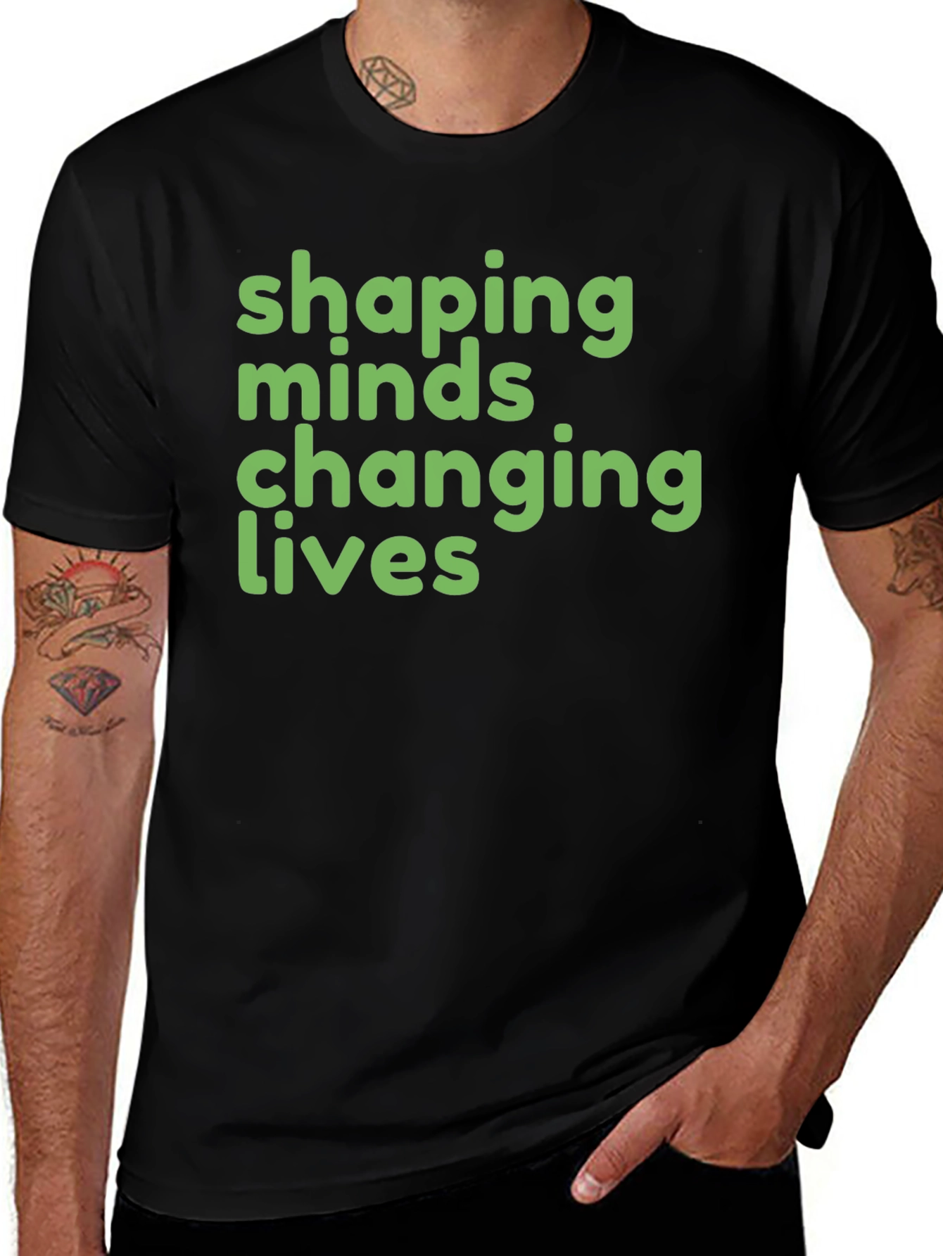 Variant 25 of Shaping Minds Changing Lives Black T-Shirt