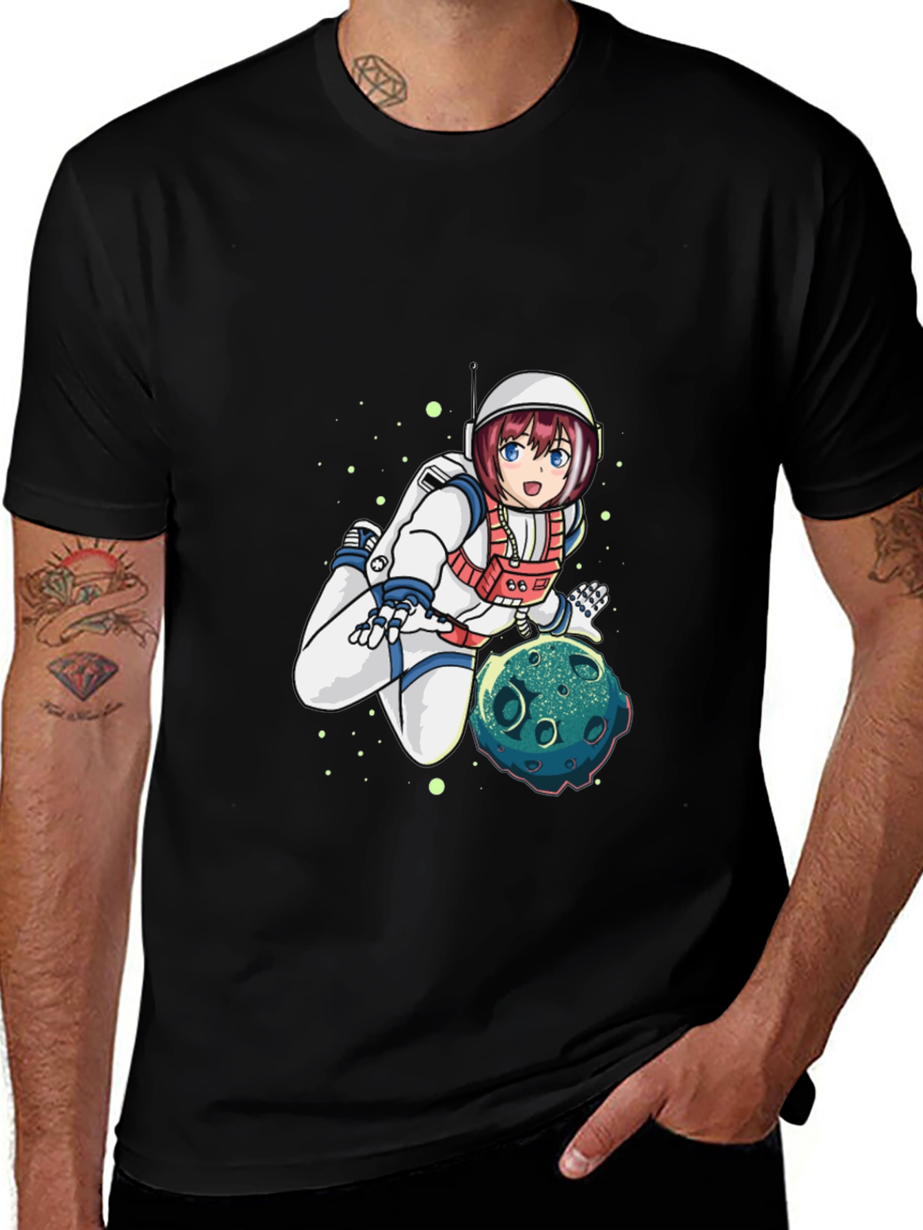 Variant 15 of Anime Astronaut T-Shirt