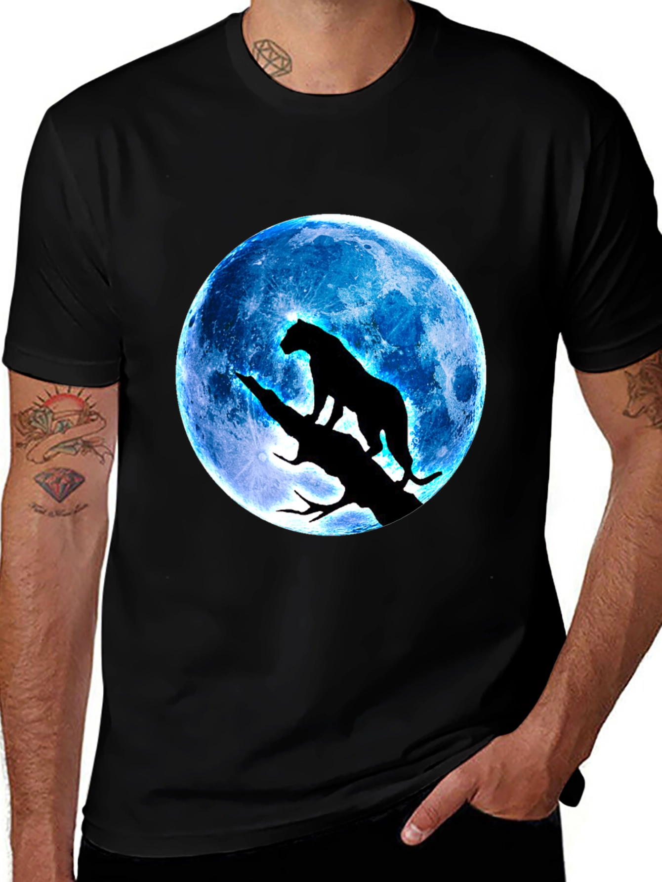 Variant 8 of Black Panther Moon Men's Graphic Tee