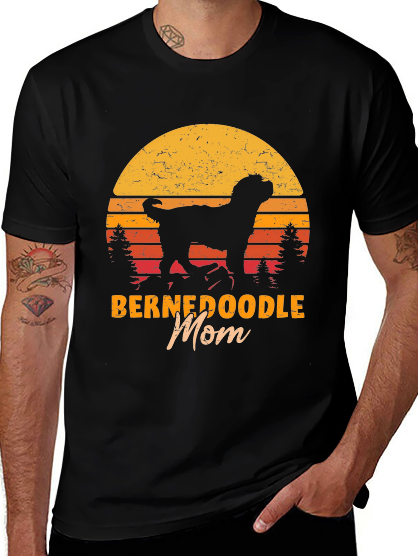 Bernedoodle Mom T-Shirt, Dog Lover Gift