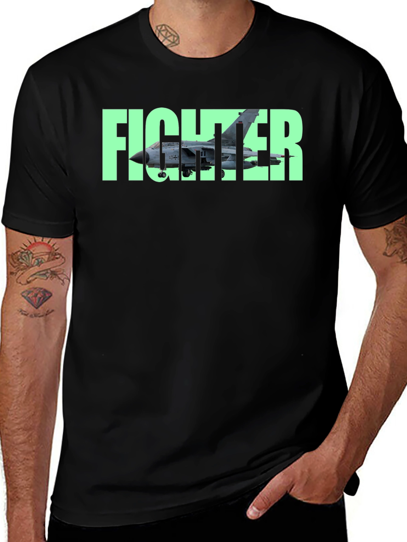 Variant 24 of Fighter Jet Graphic T-Shirt