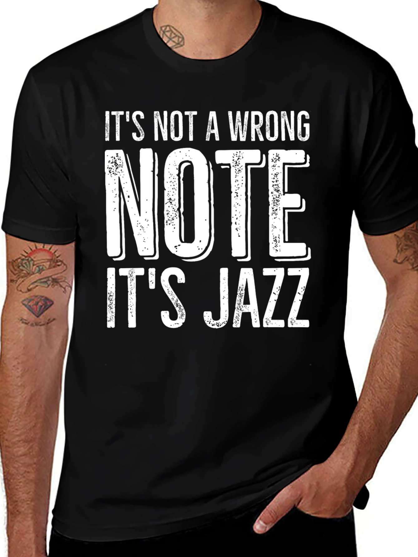 Variant 2 of It's Not A Wrong Note, It's Jazz Tee
