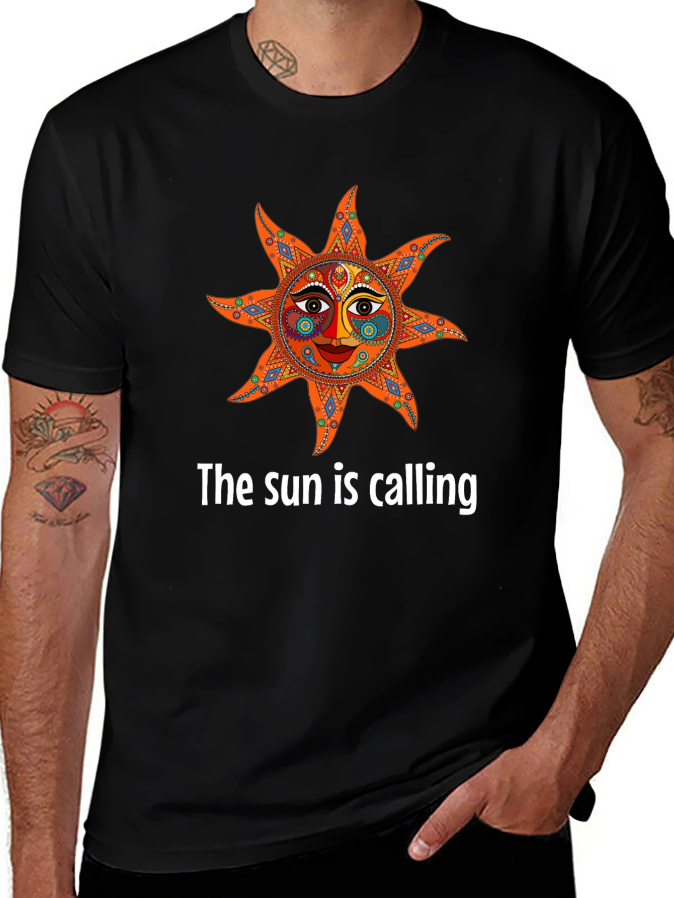 Variant 28 of The Sun Is Calling Graphic T-Shirt