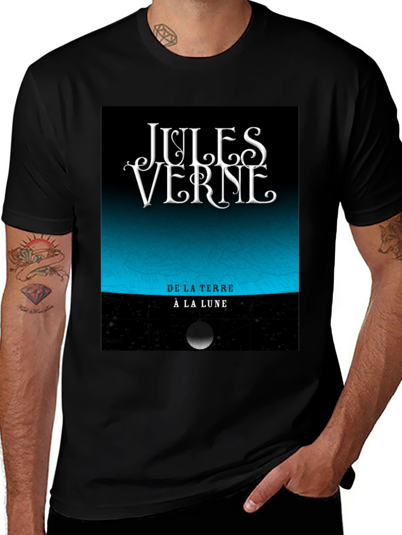 Jules Verne T-Shirt - From Earth to the Moon