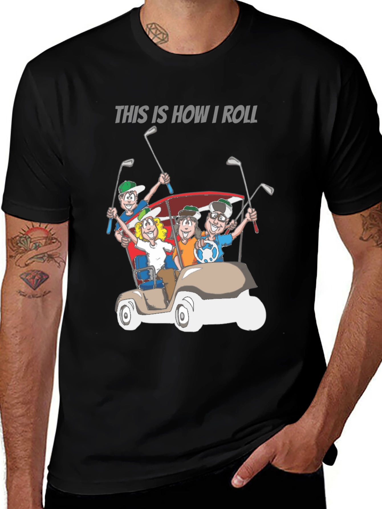 Variant 24 of This is How I Roll Golf T-Shirt