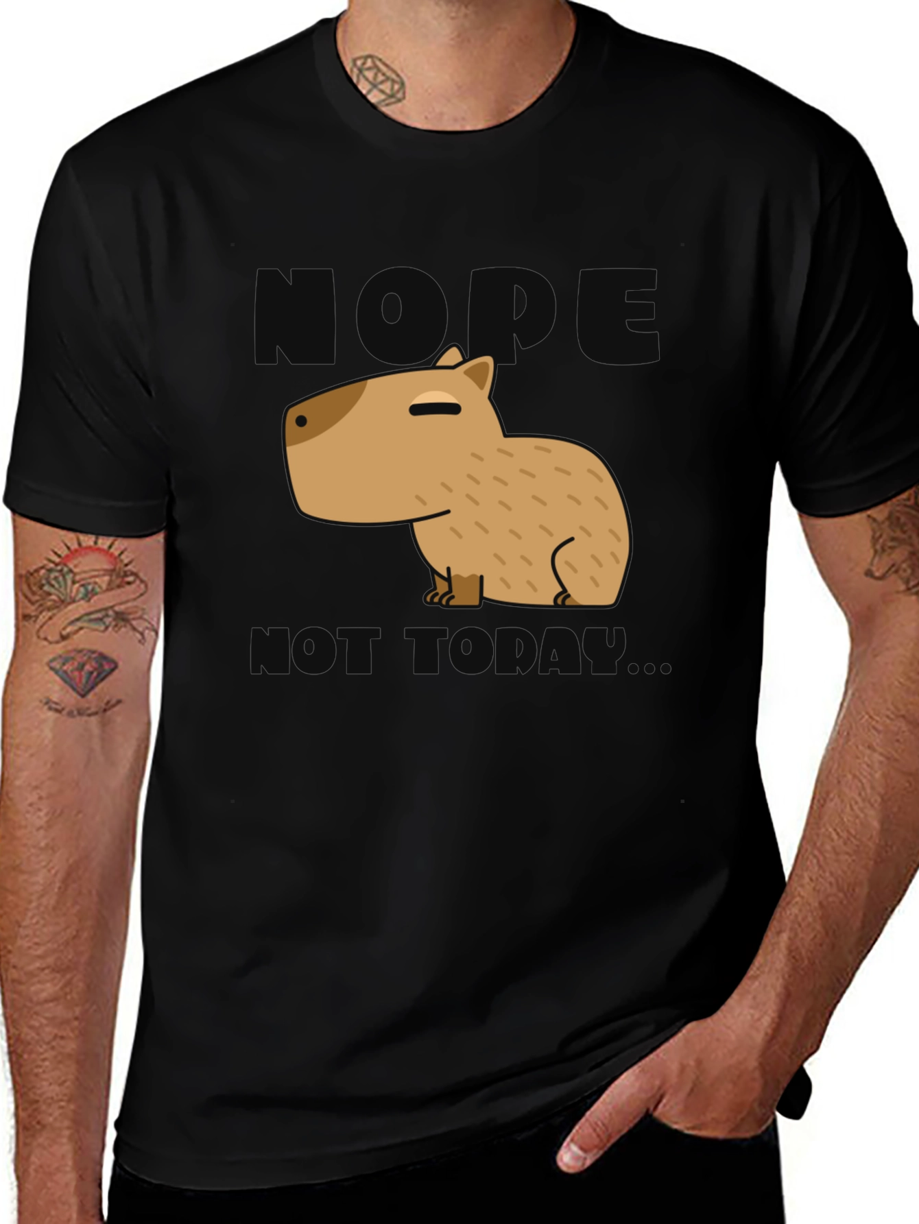 Variant 22 of Capybara T-Shirt - Napping Today Funny Tee