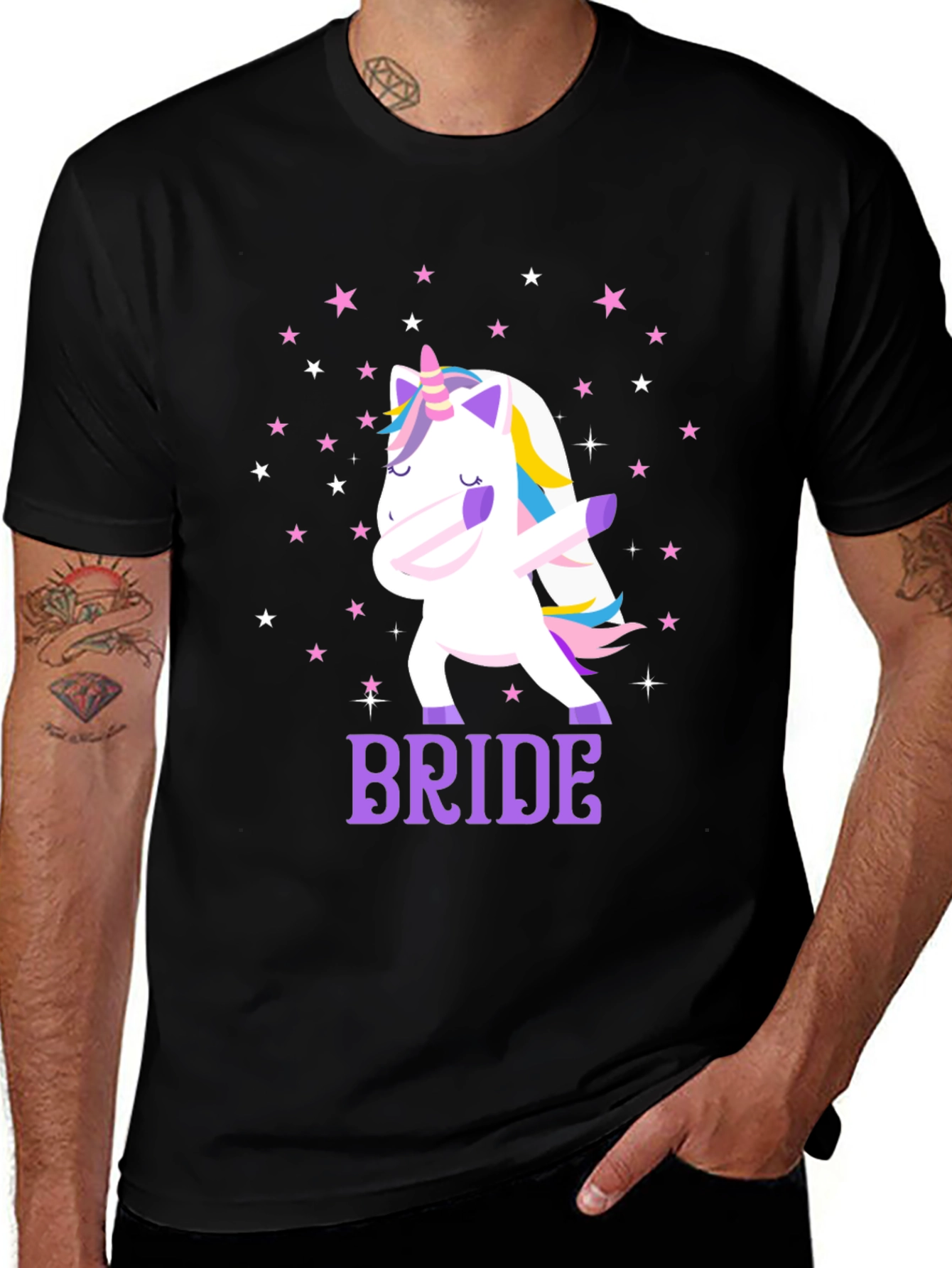 Variant 27 of Bride Unicorn T-Shirt - Dabbing Unicorn
