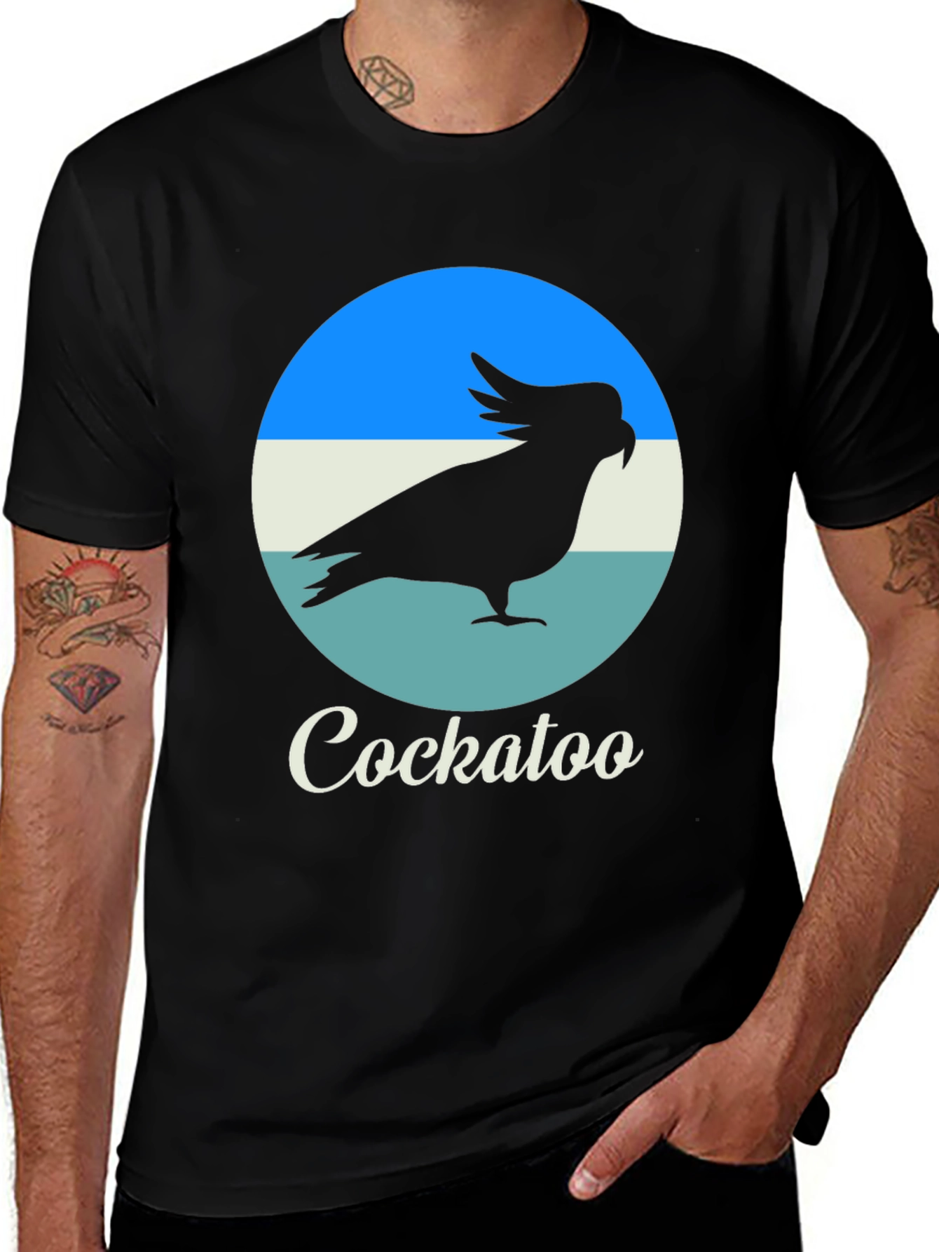Variant 14 of Cockatoo Graphic T-Shirt - Black