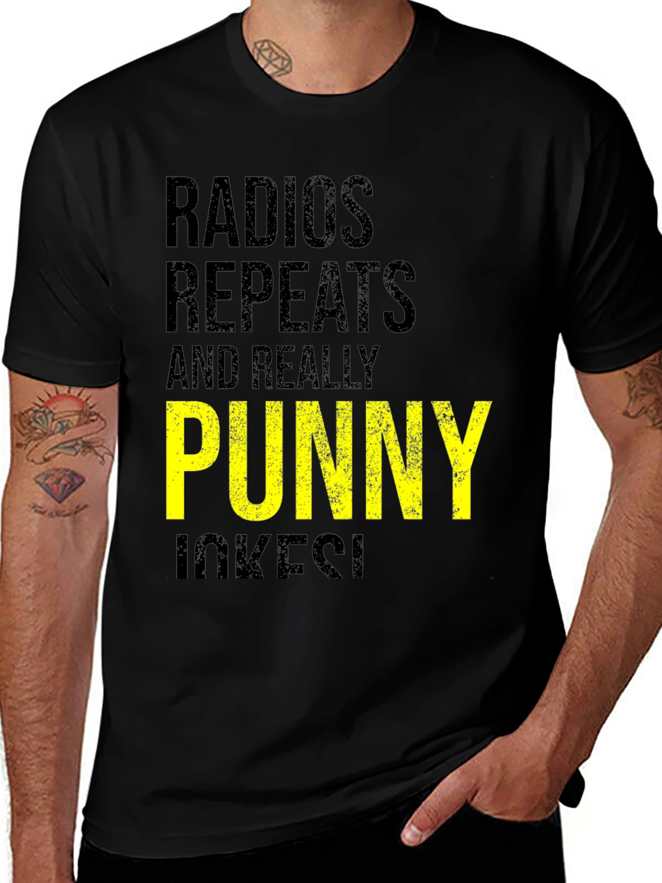 Variant 18 of Radios Repeats Punny Jokes T-Shirt