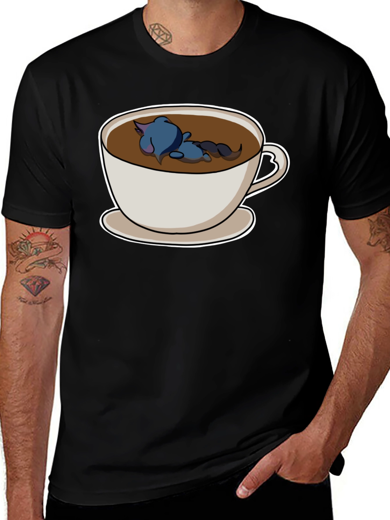 Variant 23 of Cat Nap Coffee T-Shirt