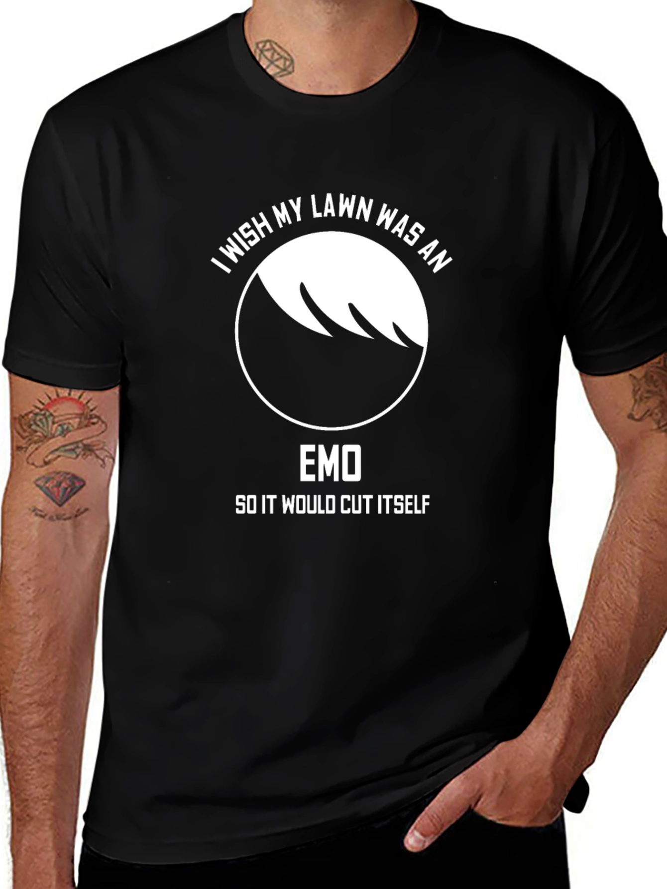 Variant 29 of I Wish My Lawn Was An Emo T-Shirt