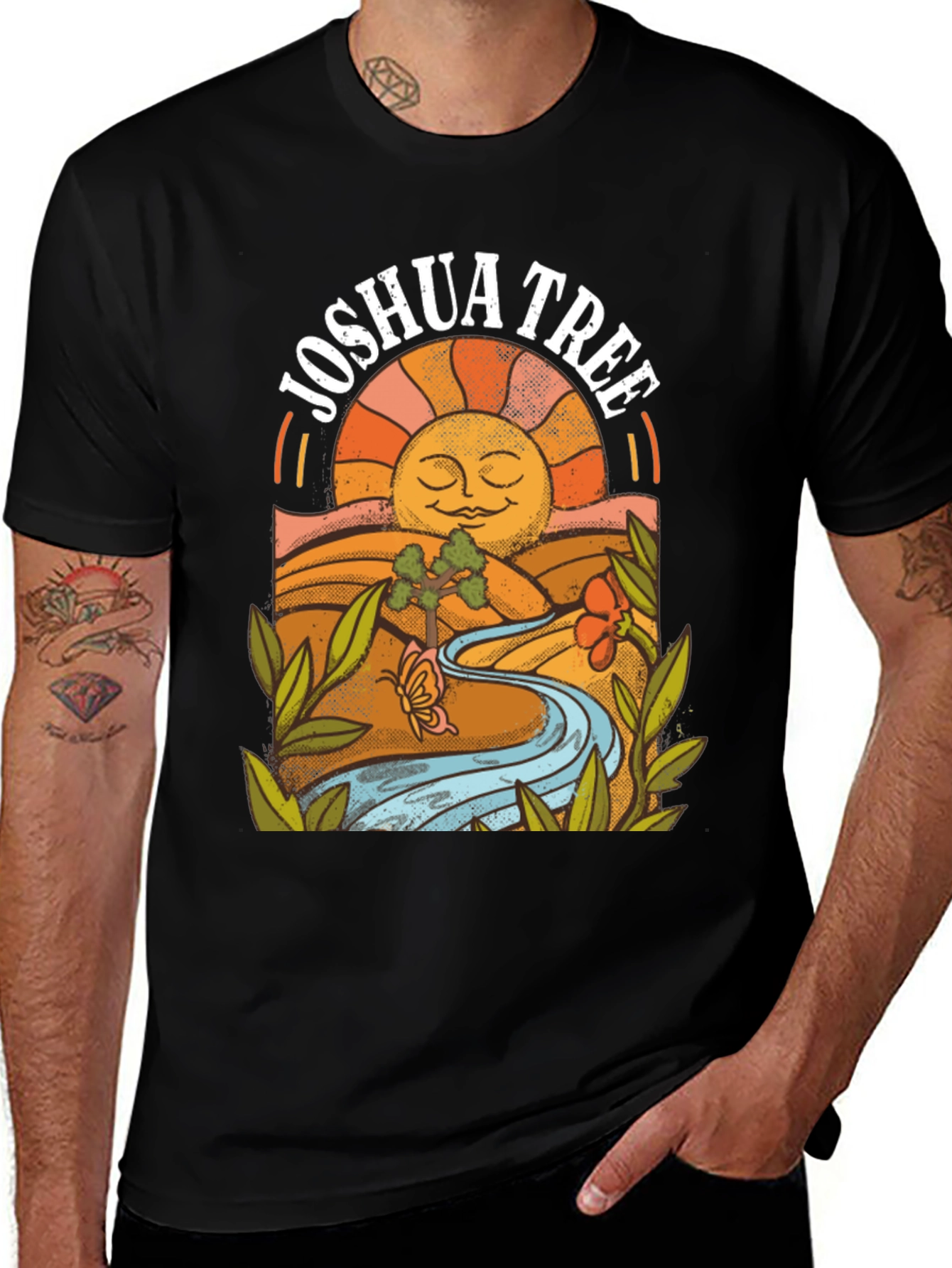 Variant 25 of Joshua Tree Graphic Tee - Retro Style