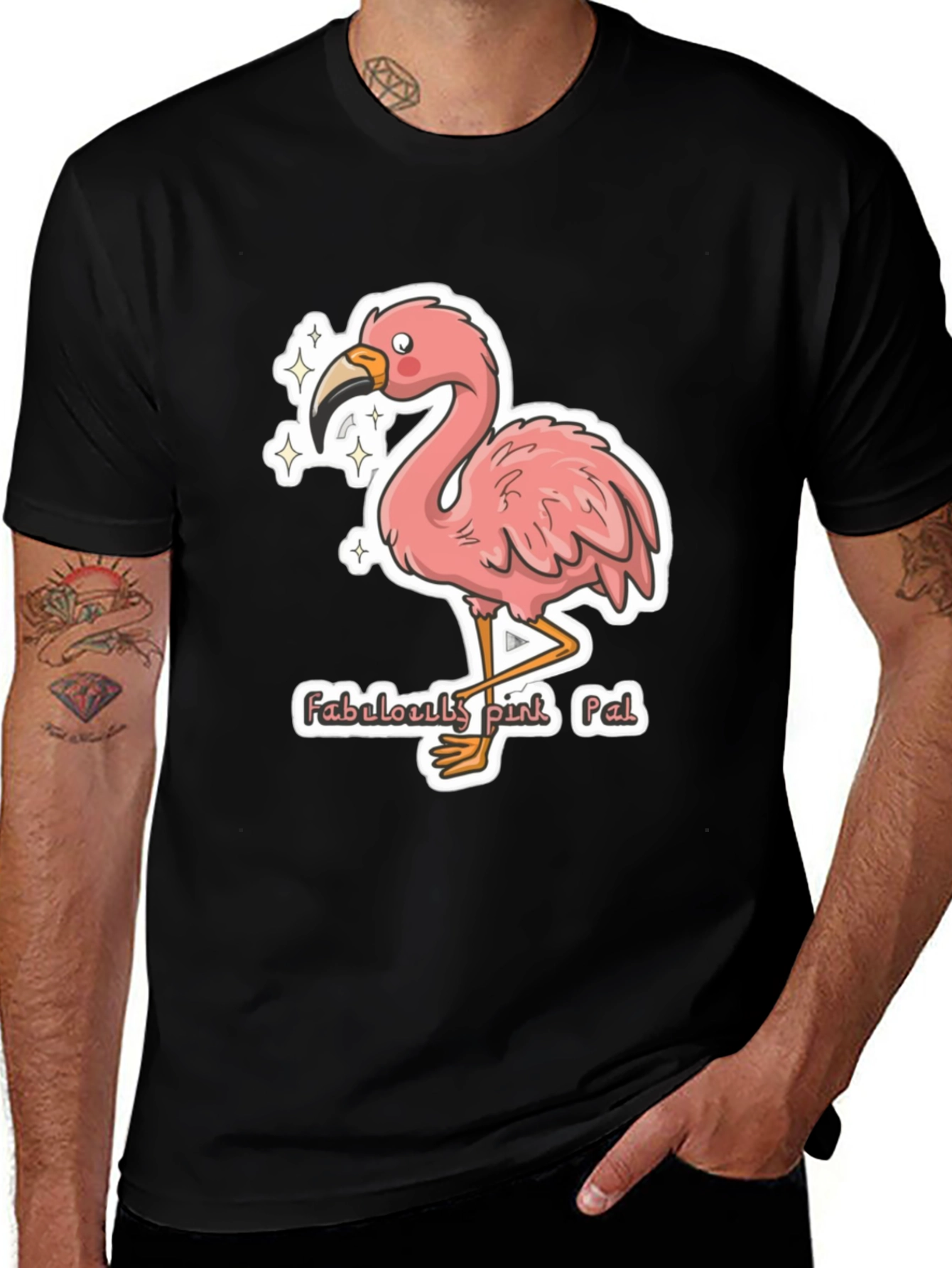 Variant 4 of Fabulously Pink Flamingo T-Shirt
