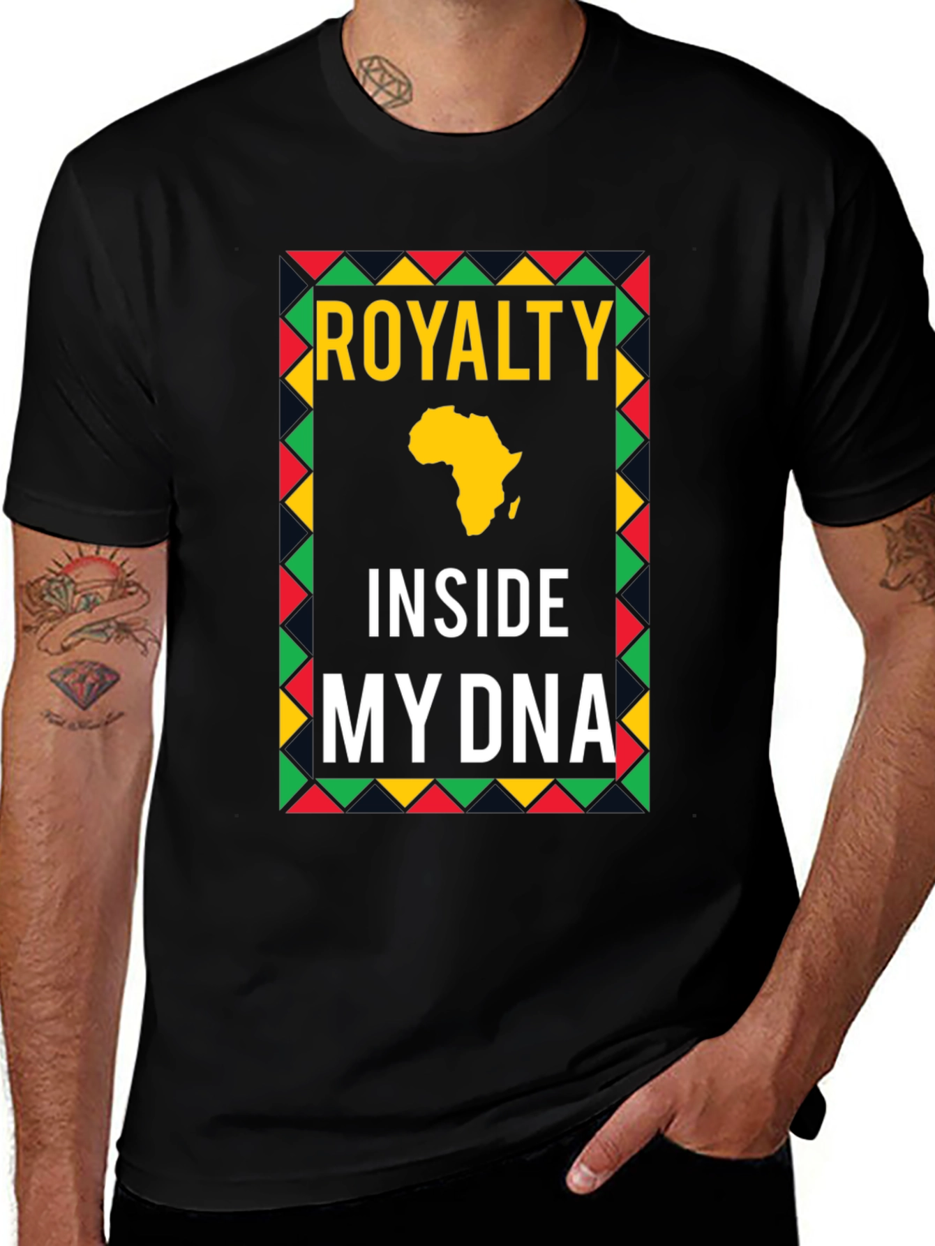 Variant 25 of Royalty Inside My DNA Africa T-Shirt