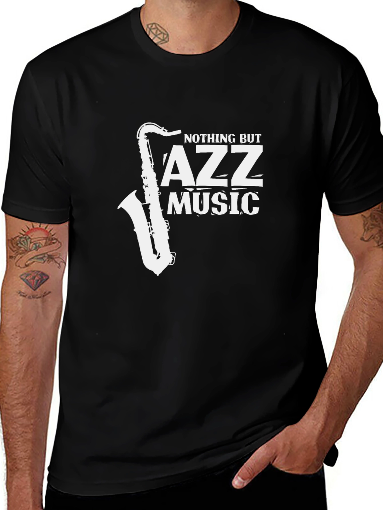 Nothing But Jazz Music Black T-Shirt