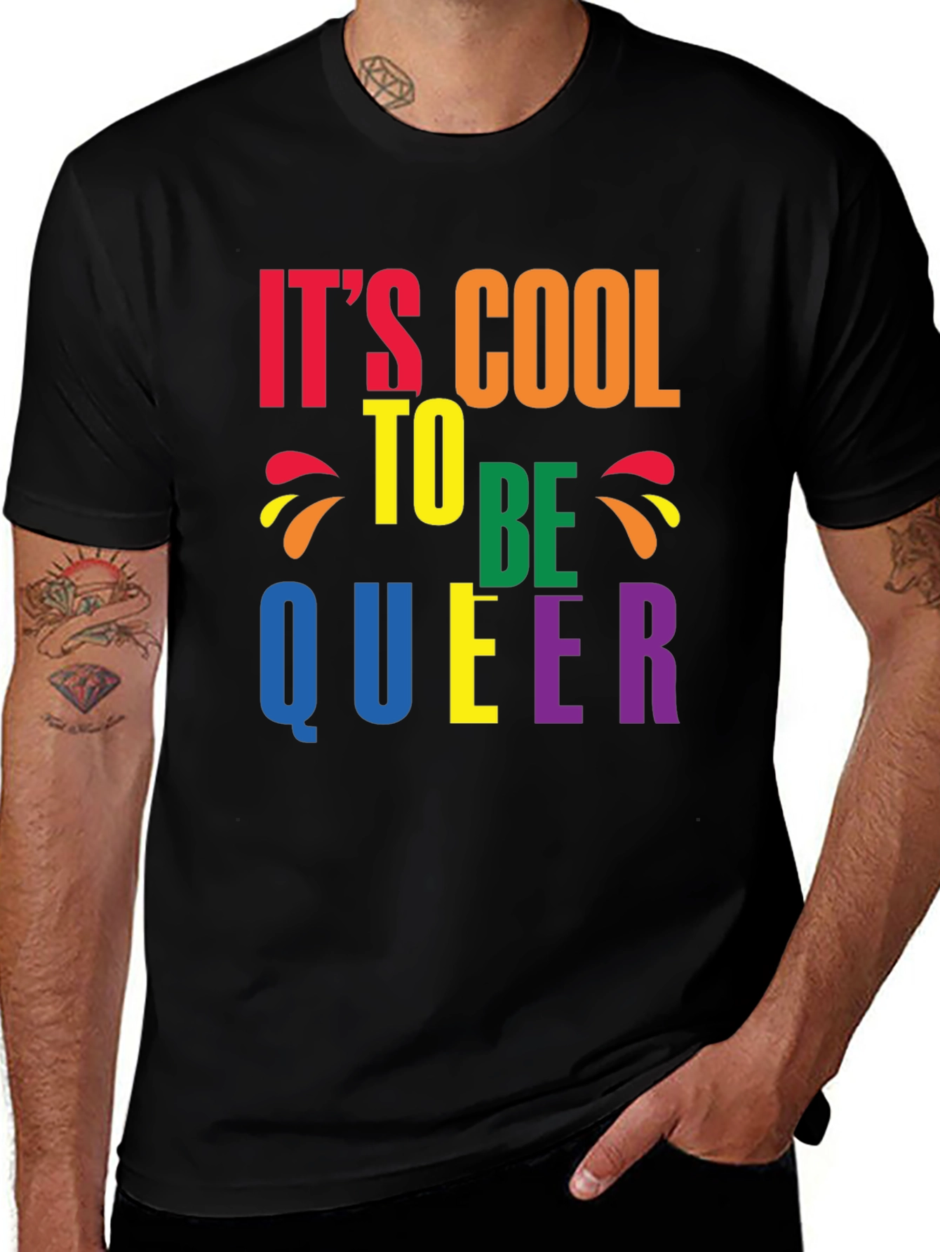Variant 9 of It's Cool To Be Queer Pride T-Shirt