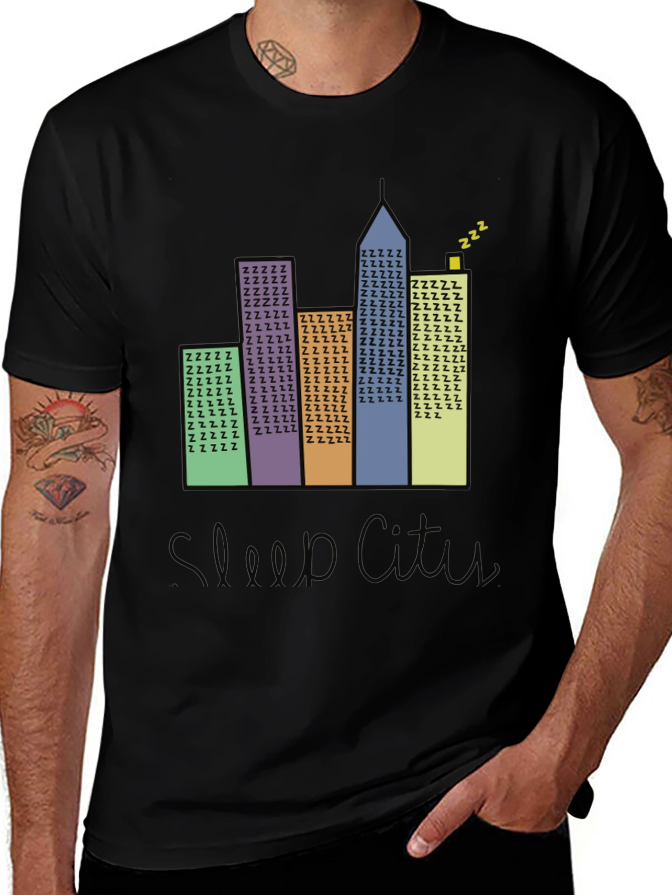 Variant 4 of Sleep City T-Shirt - Urban Dreams