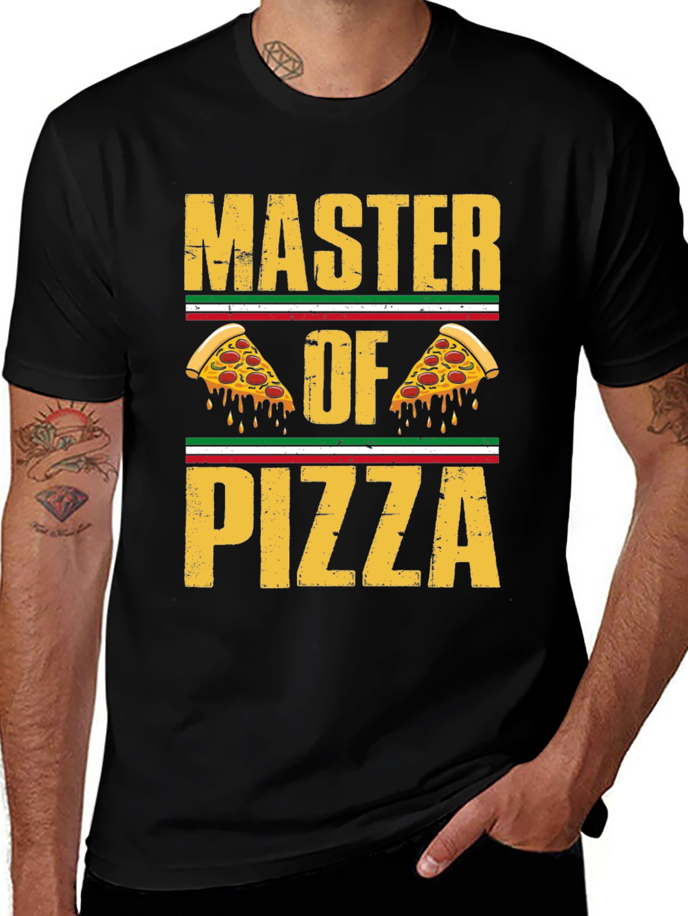 Variant 16 of Master of Pizza Graphic T-Shirt
