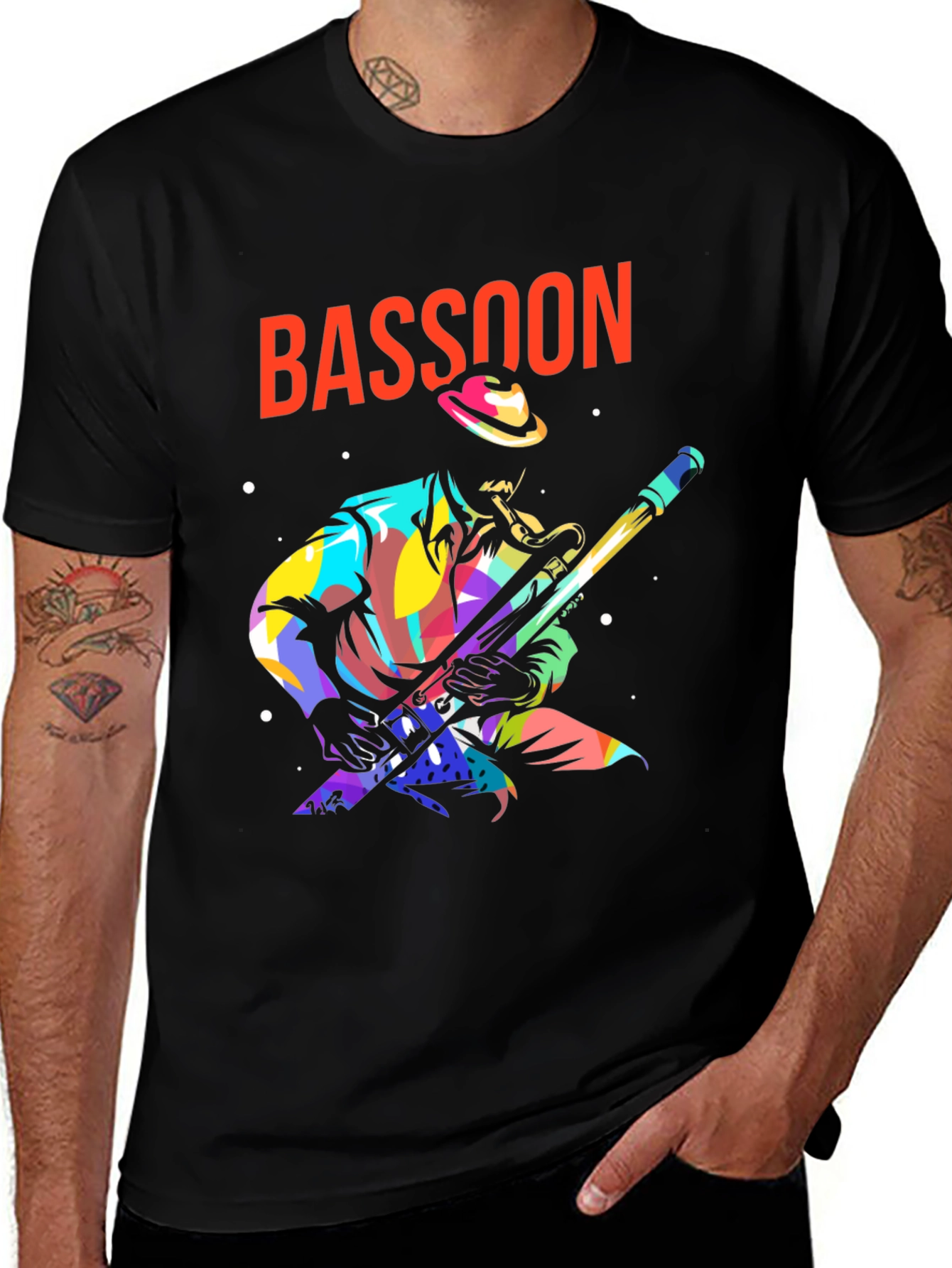 Variant 5 of Bassoon Player Graphic Tee