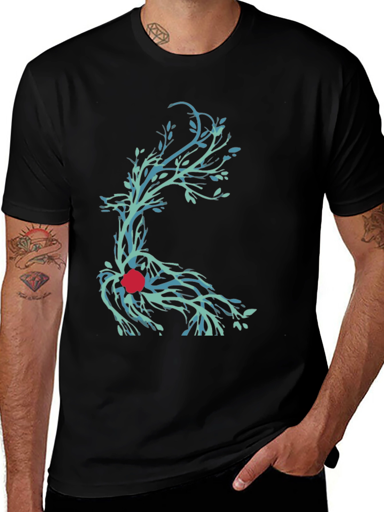Variant 24 of Nature Branch Graphic Tee - Black