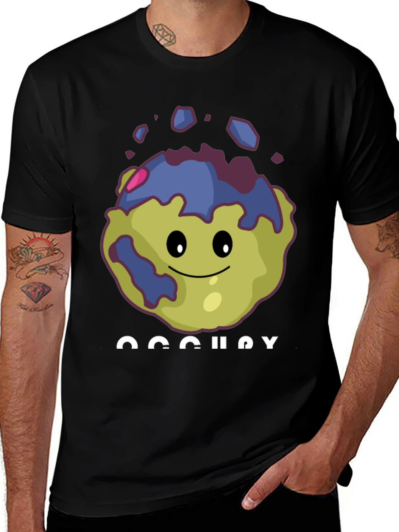 Cute Asteroid T-Shirt - Black Short Sleeve Tee