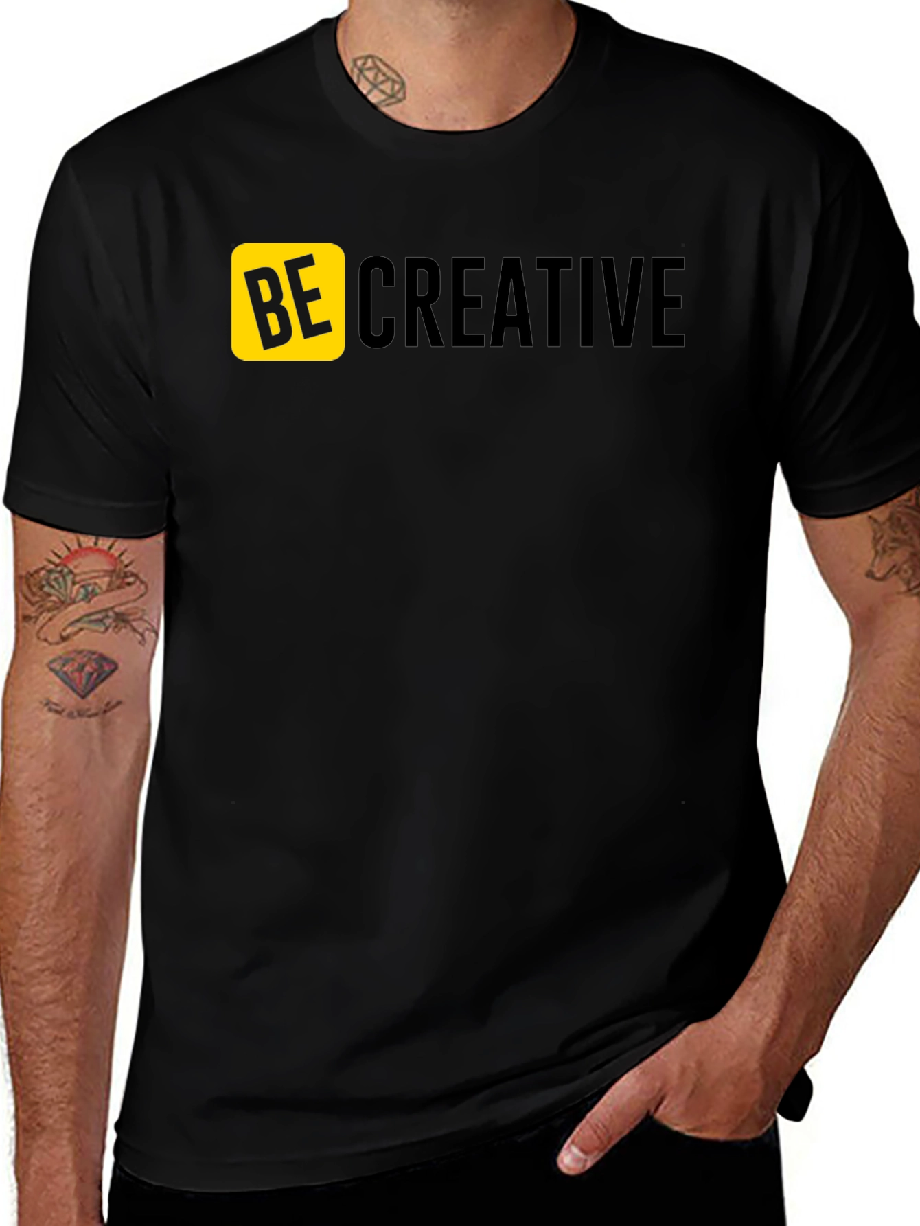 Variant 28 of Be Creative Black T-Shirt